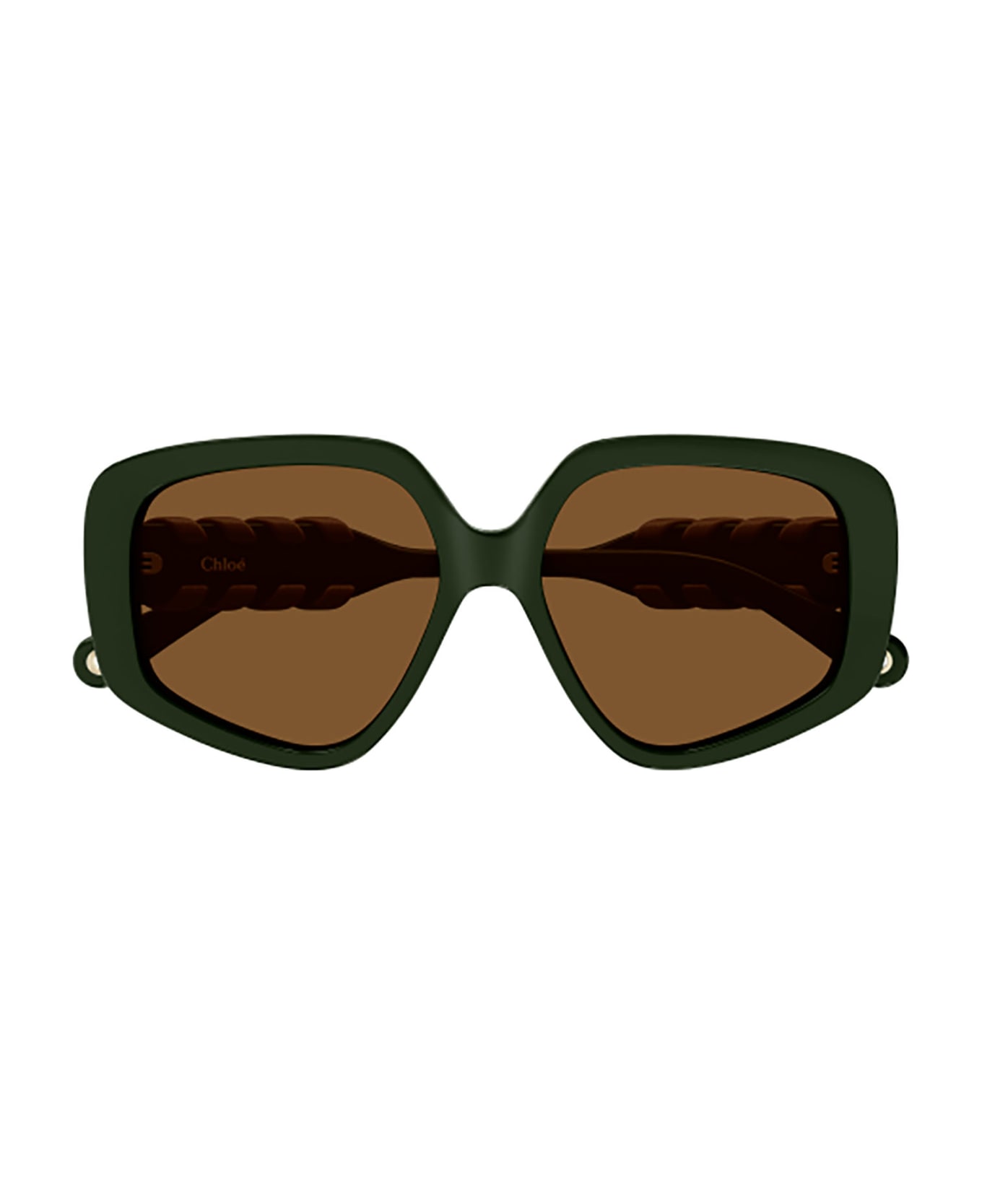 Chloé Eyewear CH0210S Sunglasses - Green Green Brown