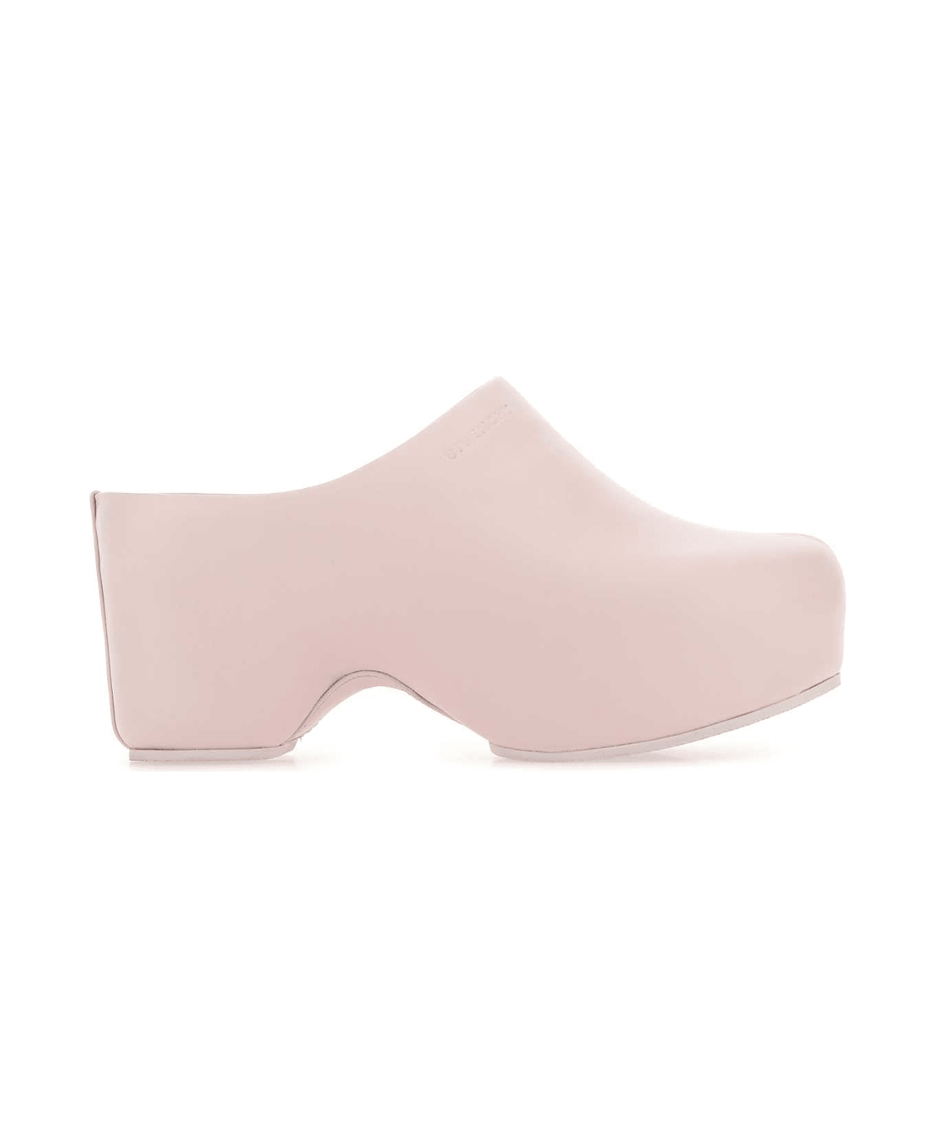 Givenchy Pastel Pink Leather G Clog Mules - 681 サンダル