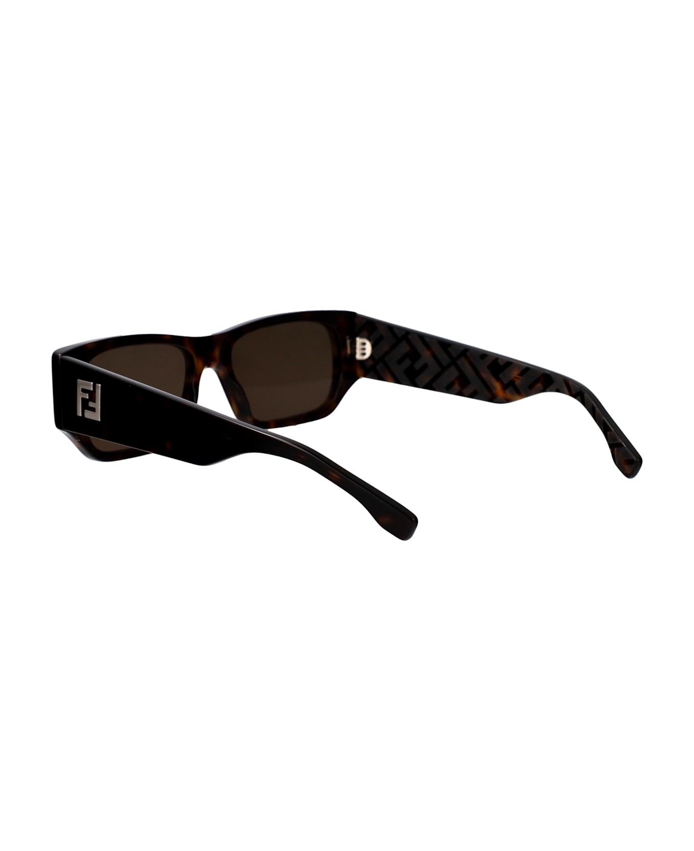 Fendi Eyewear Ff Squared Sunglasses - HAVANA