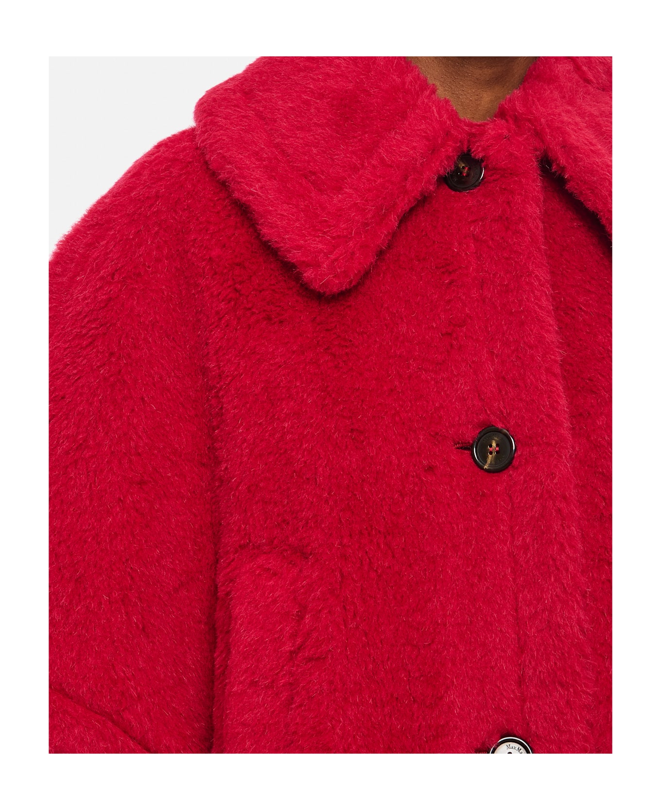 Max Mara Tenebre Teddy Cape - Red