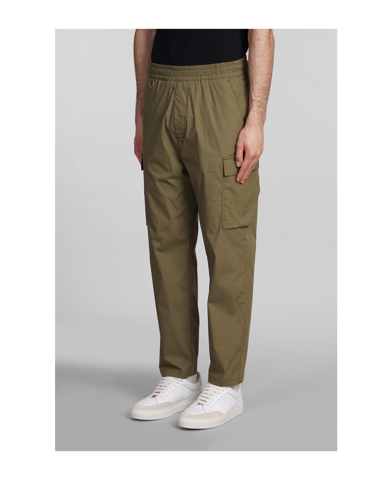 Low Brand Combo Pants In Green Cotton - green