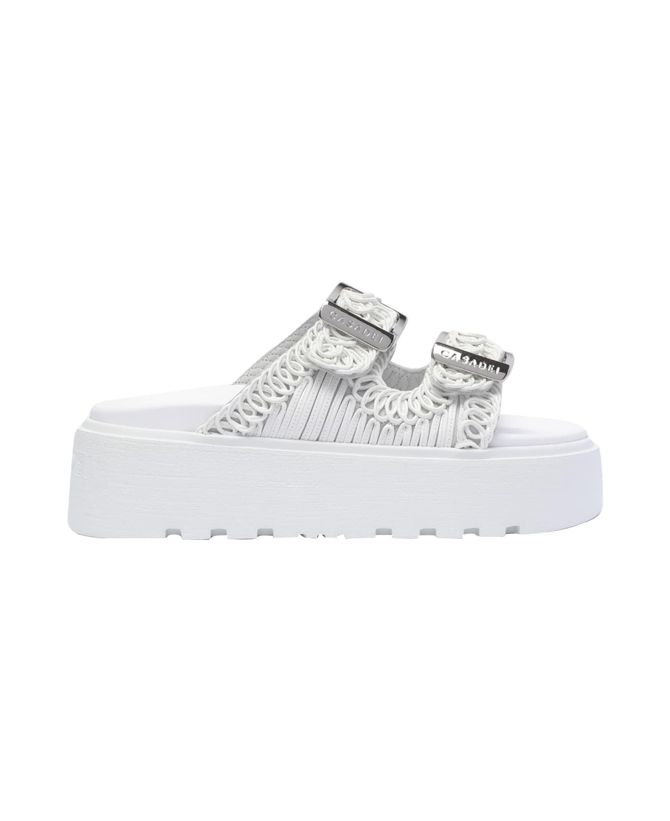 Casadei Birky Platform Sandals - White