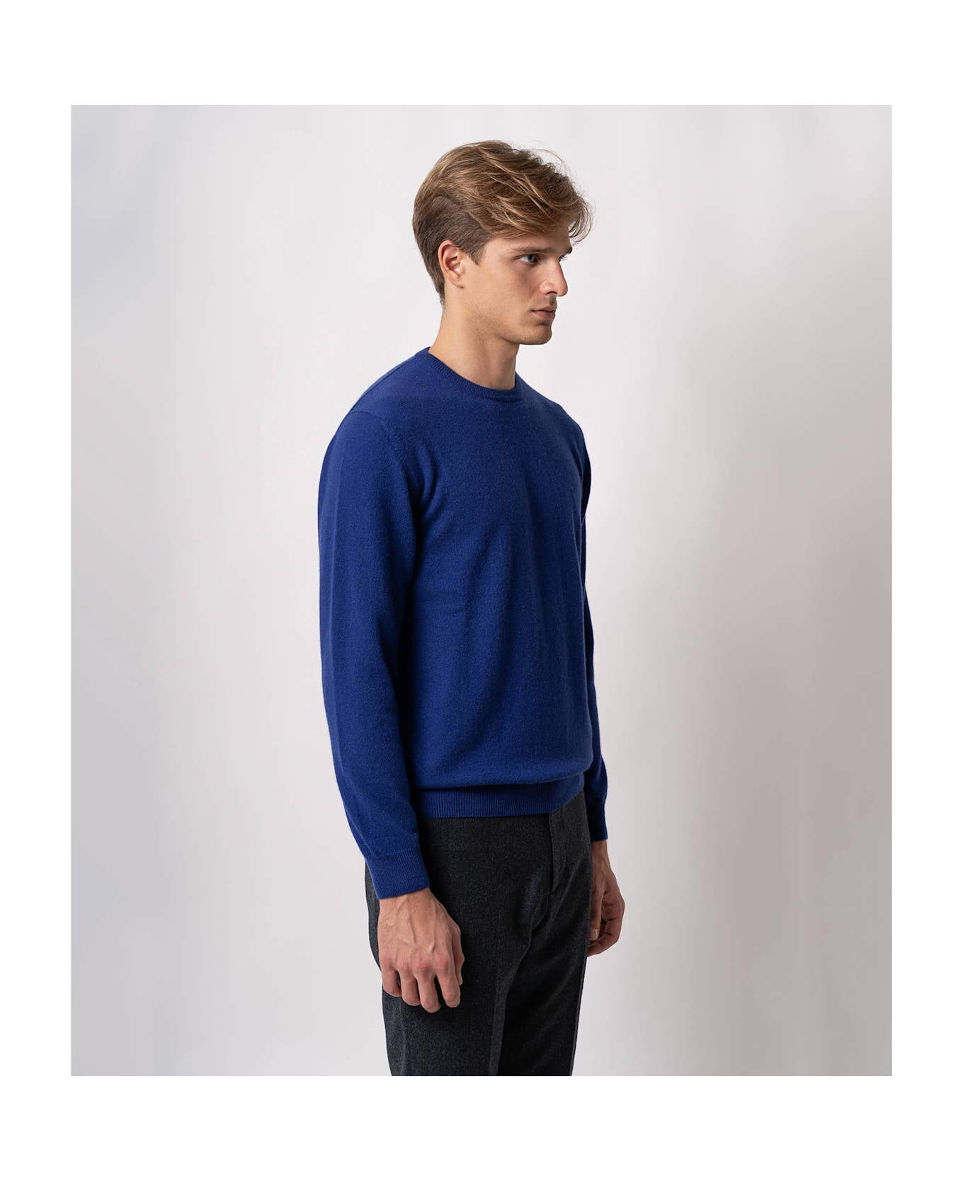 Larusmiani Crewneck Sweater Aspen Sweater - Blue