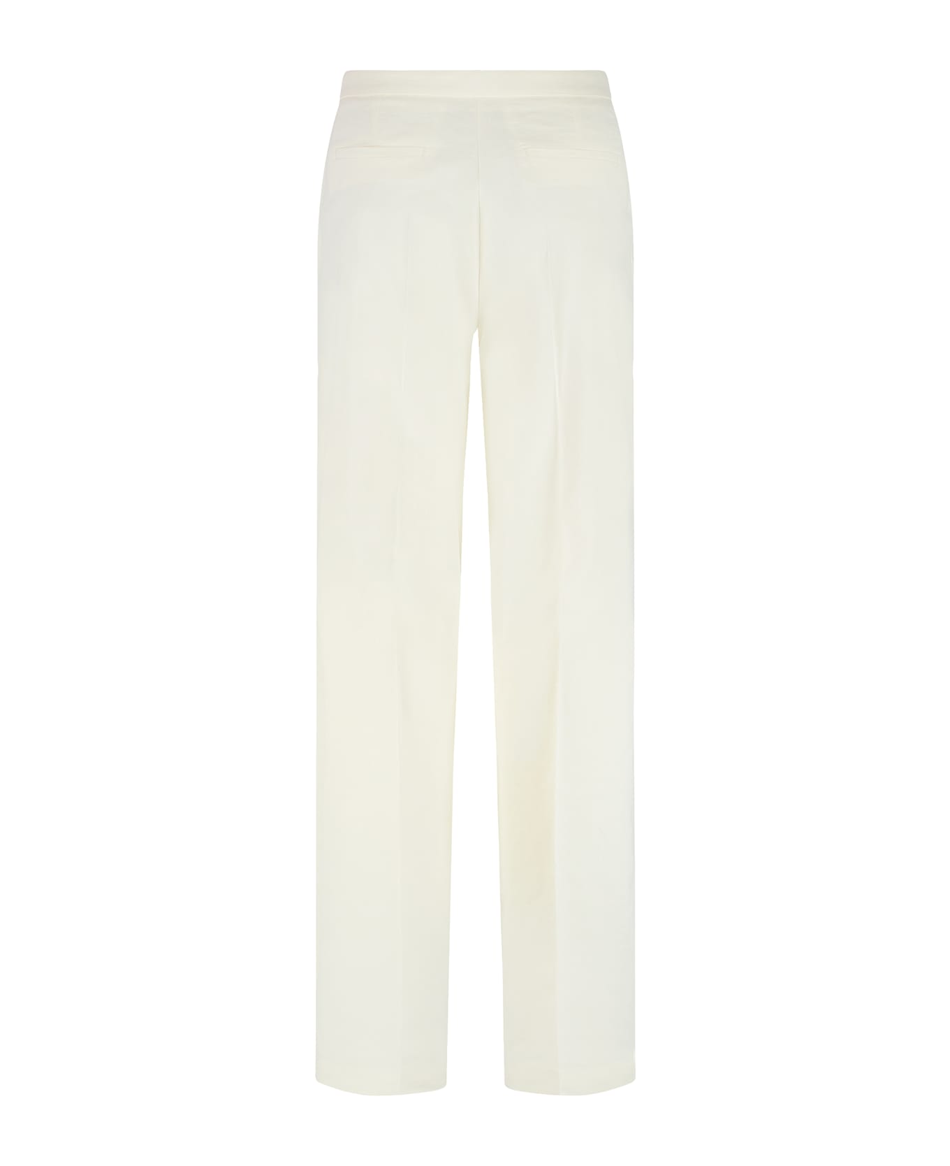 Pinko Jacopone Wide Leg Trousers - BIANCO SETA