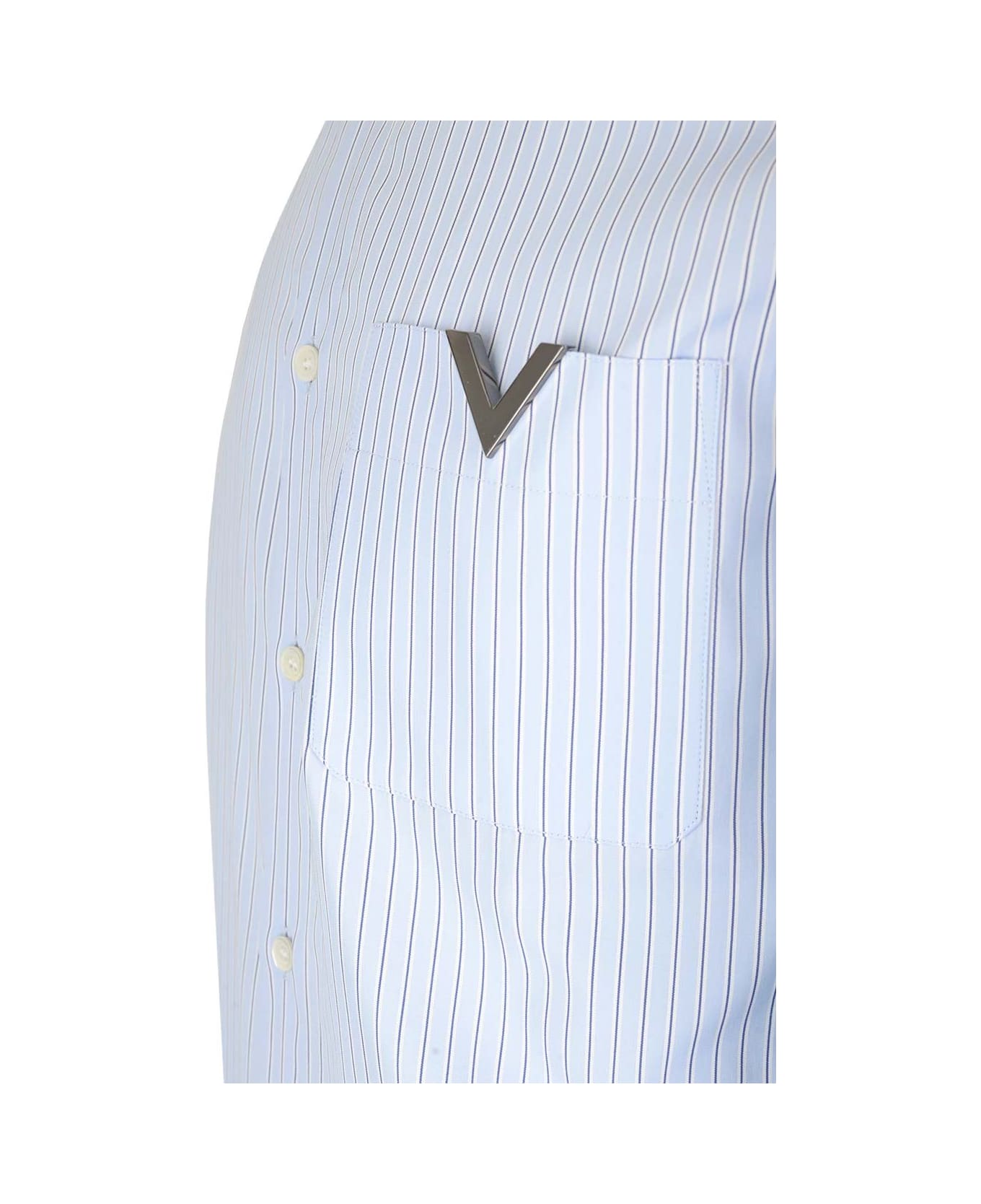 Valentino Shirt With V Detail - White