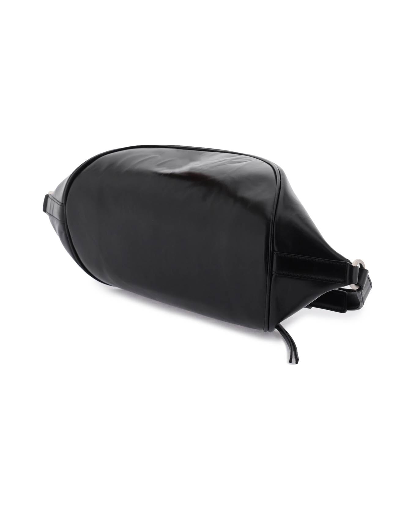 Jil Sander Medium Shoulder Bag In Brushed Leather - BLACK (Black) ショルダーバッグ