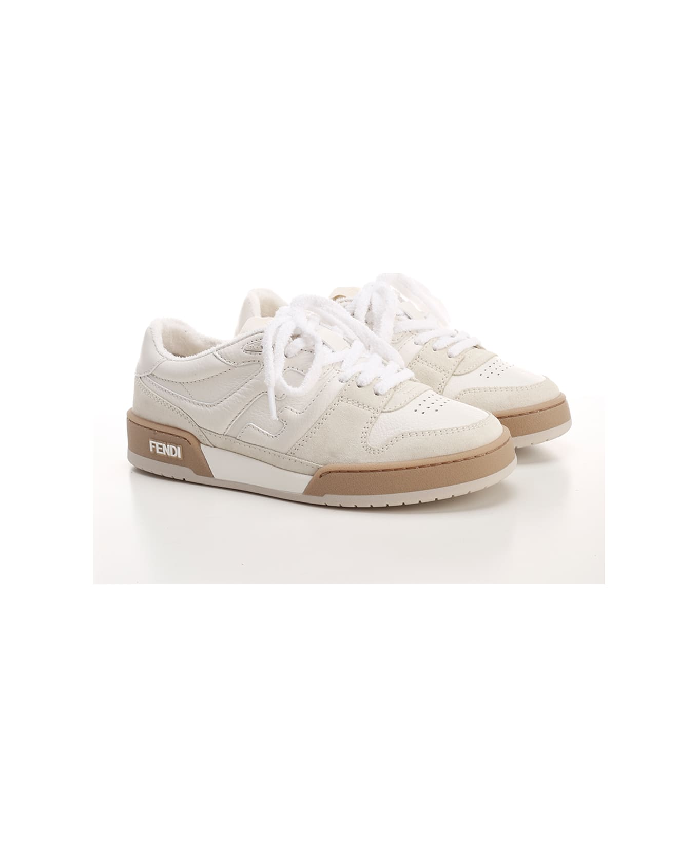 Fendi Match Sneakers - Fhs Ice White