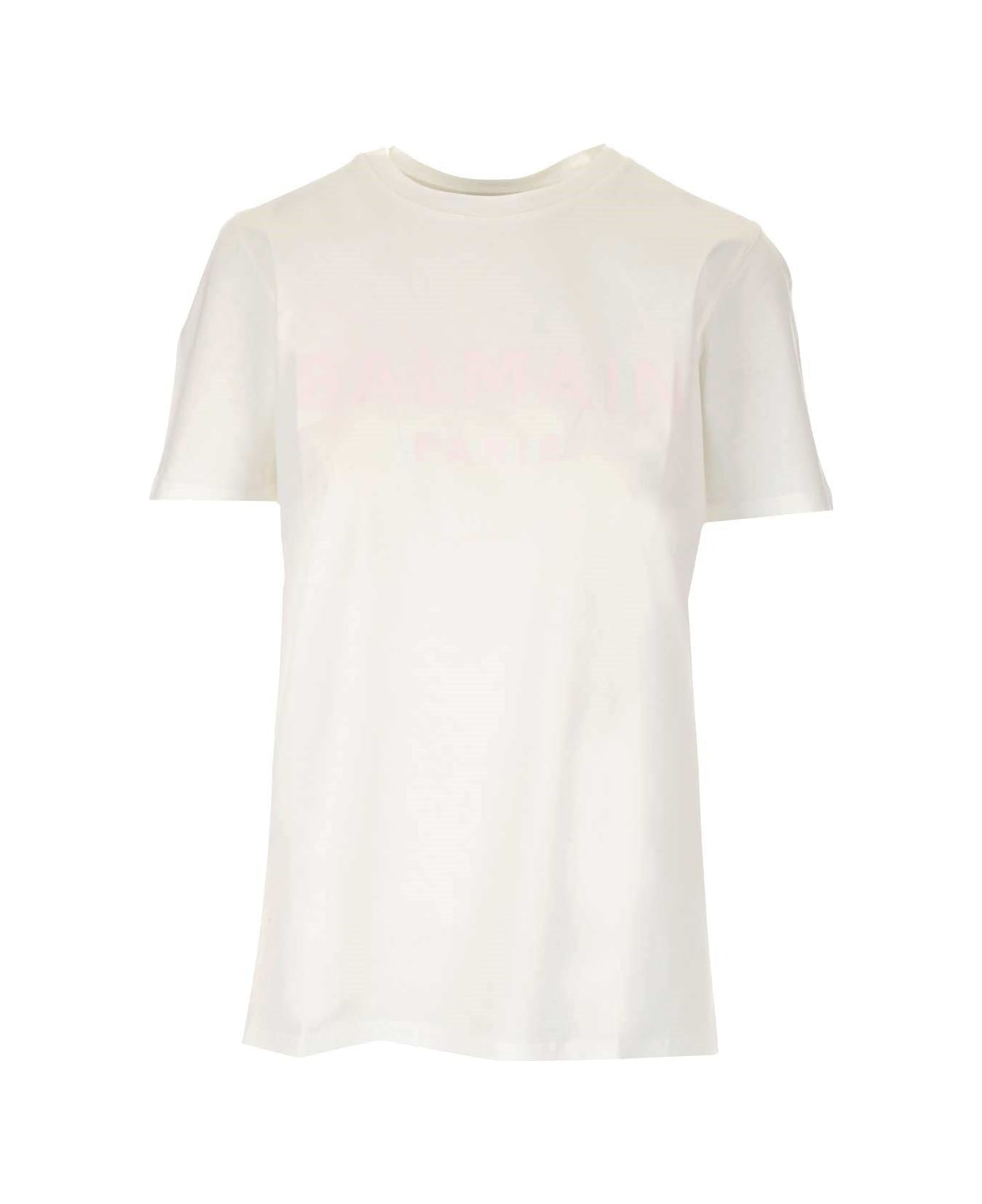 Balmain Logo Print T-shirt - White Tシャツ