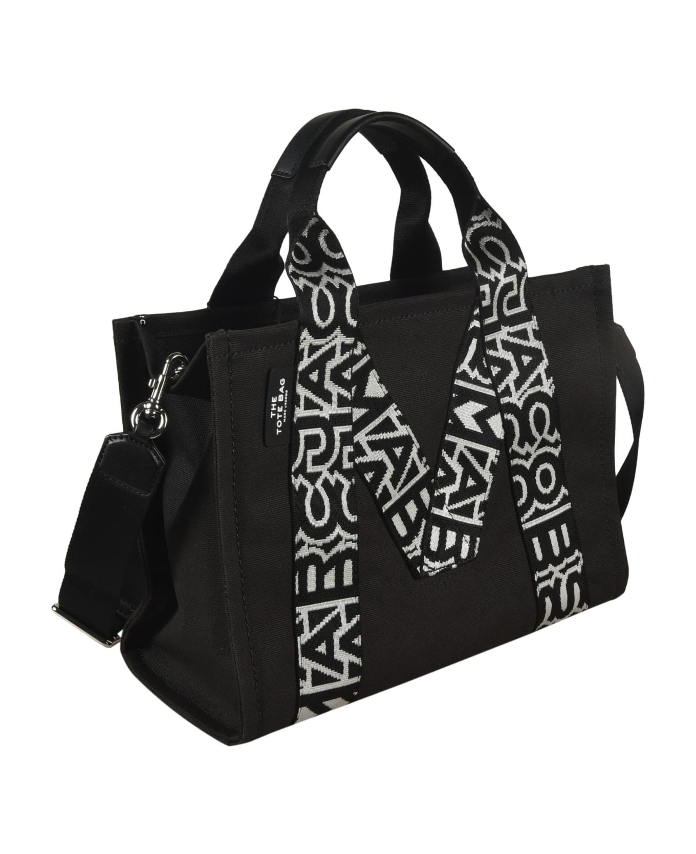Marc Jacobs M-strap Embroidered Tote - Black トートバッグ