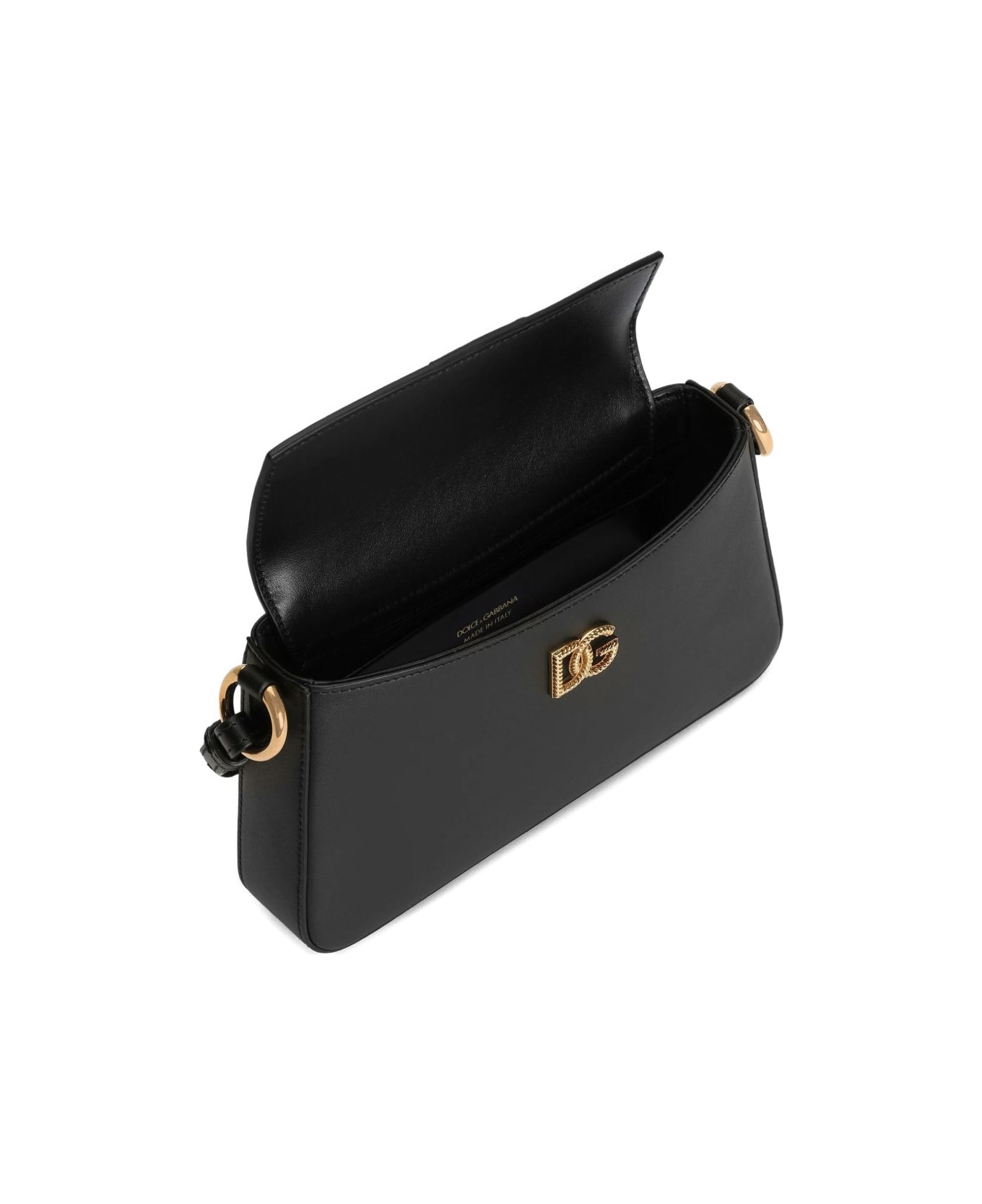 Dolce & Gabbana Leather Phone Bag - Black