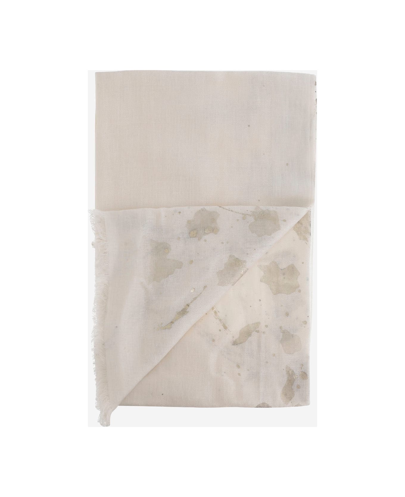 Faliero Sarti Silk And Linen Scarf - Ivory