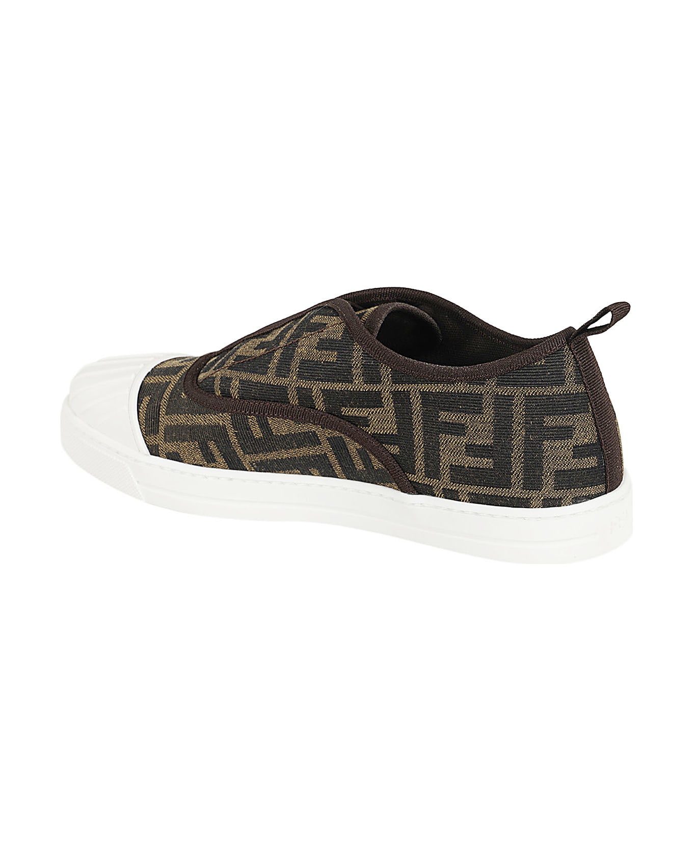 Fendi Sneaker - Embellished paillette-accented two-piece with flat slide sandals at Altuzarra spring 19
