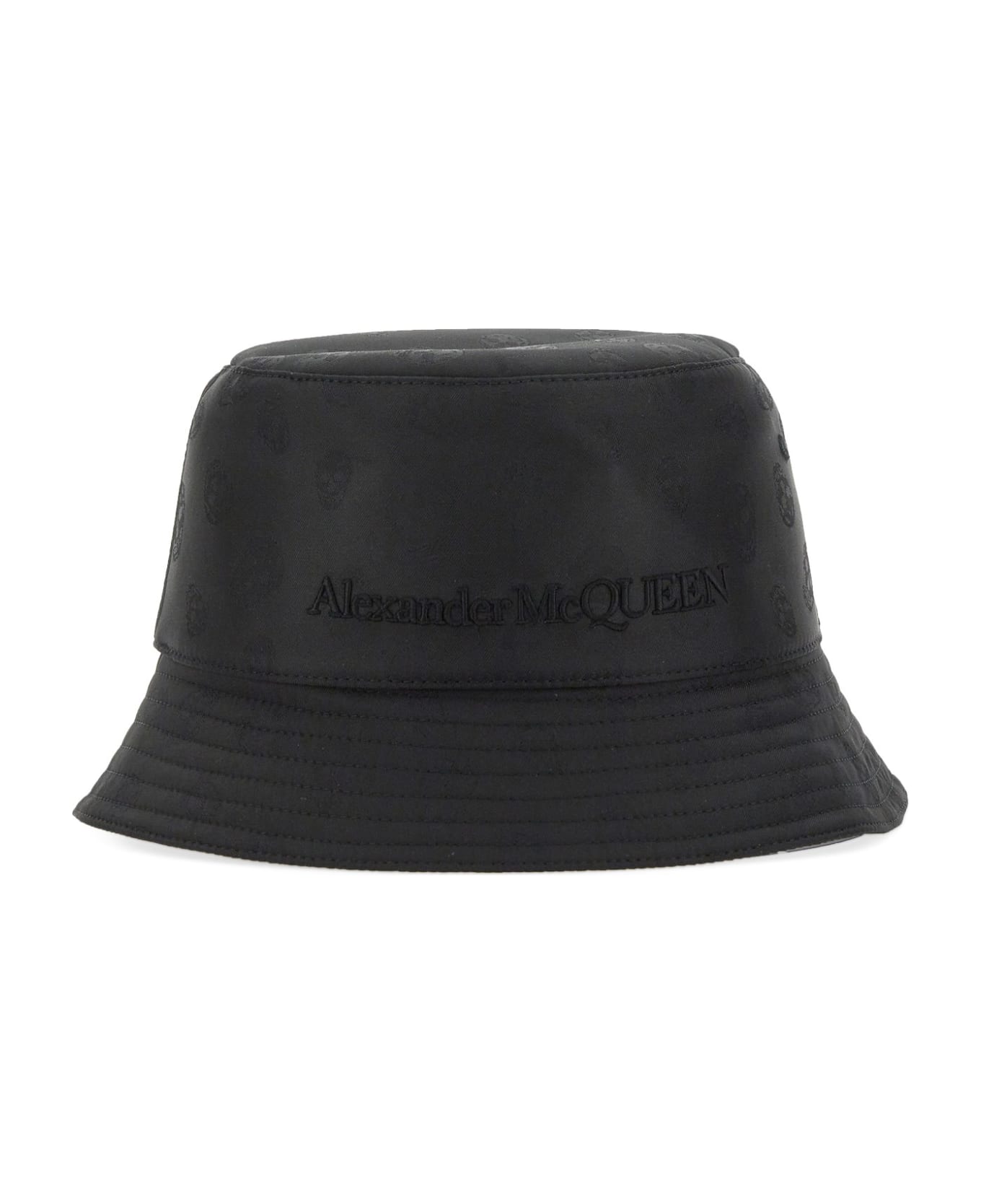 Alexander McQueen Bucket Skull Hat - NERO