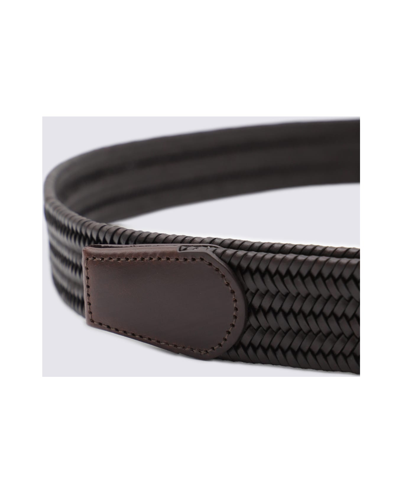 Canali Brown Leather Belt