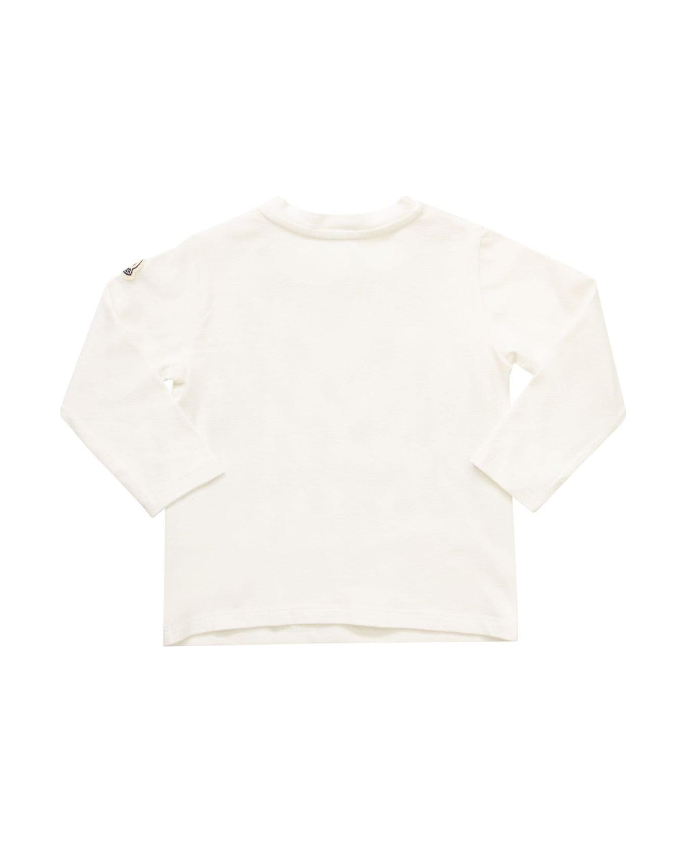 Moncler Long Sleeved T-shirt - Bianco