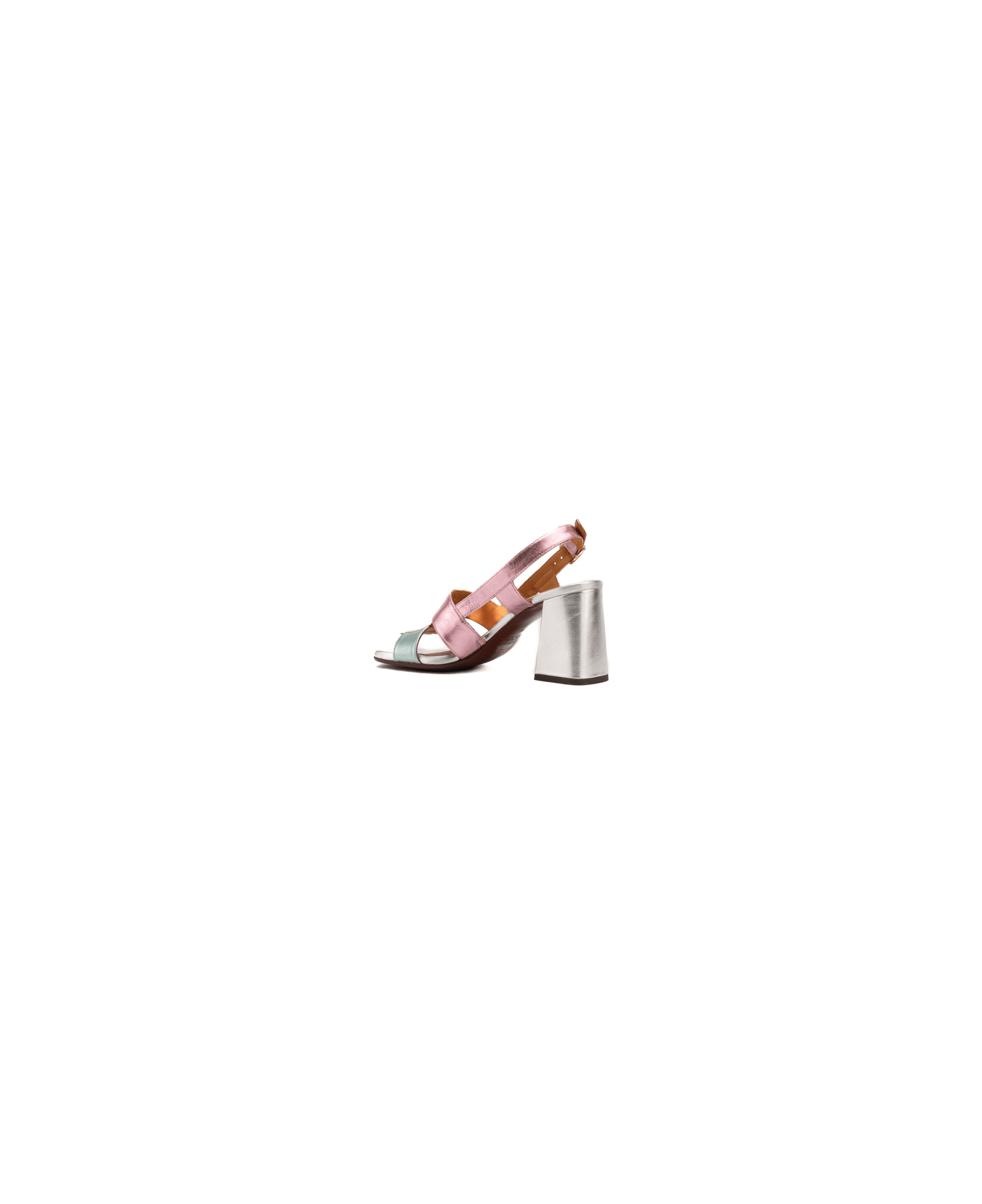 Chie Mihara Panya Leather Sandals - Champan/acqua/pink
