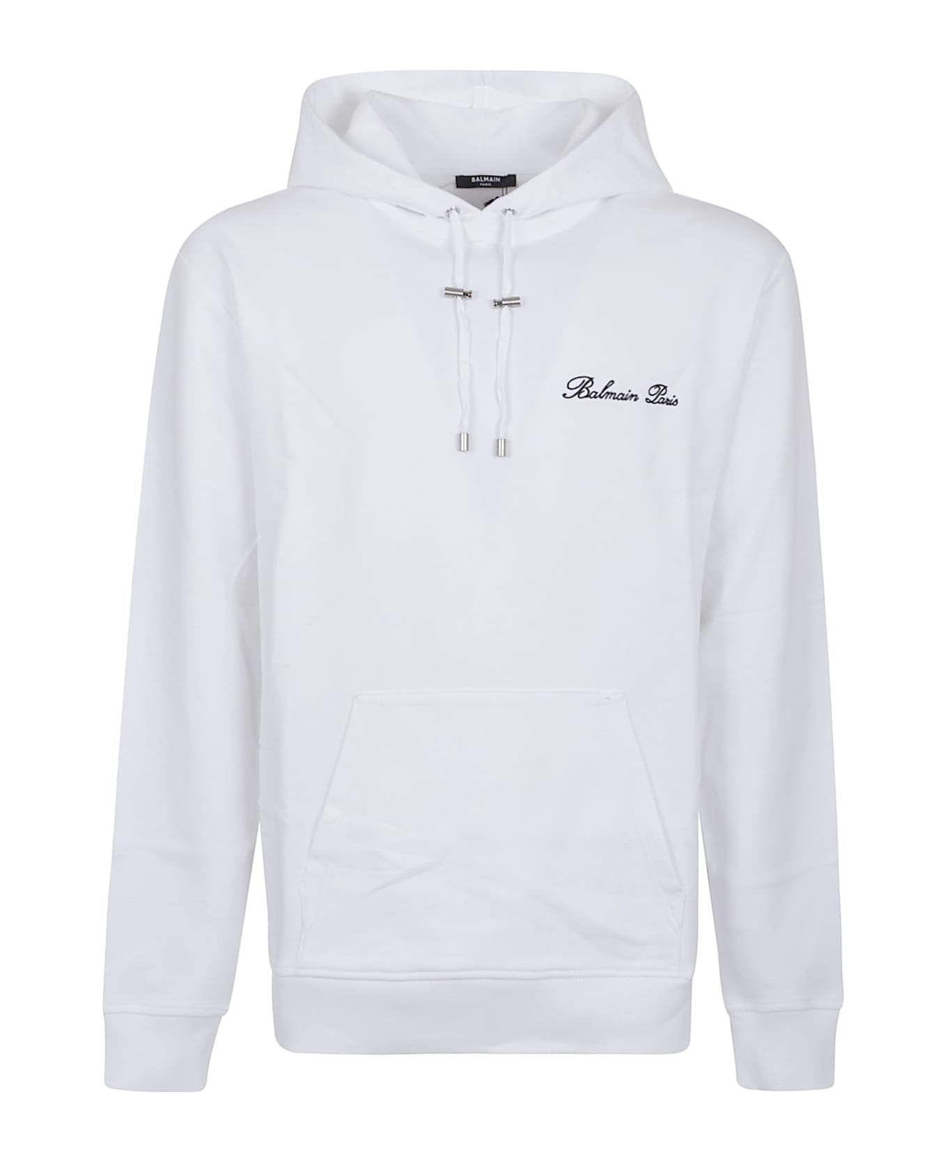 Balmain Signature Hoodie - Gab Blanc Noir