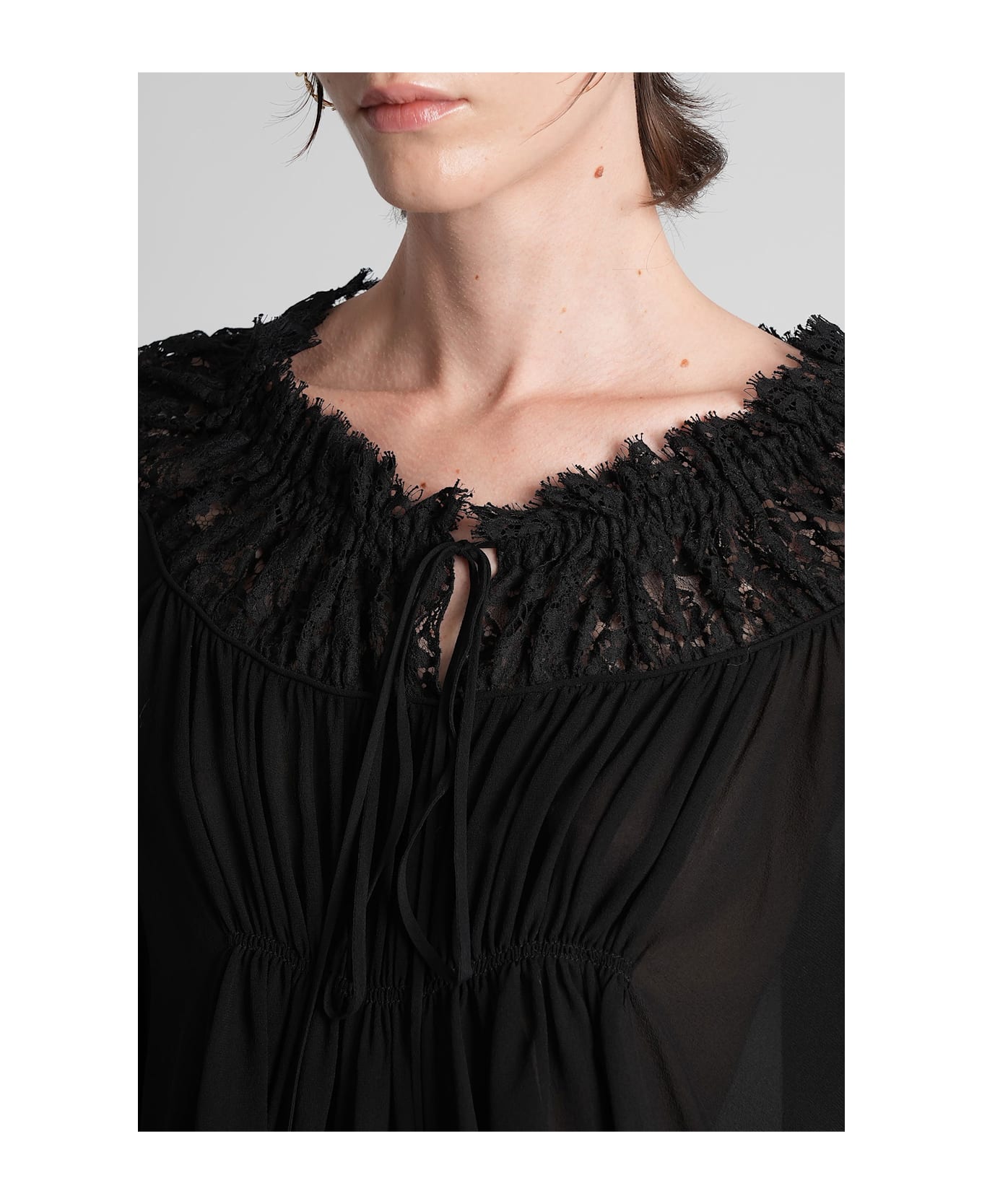 Chloé Blouse In Black Silk - black
