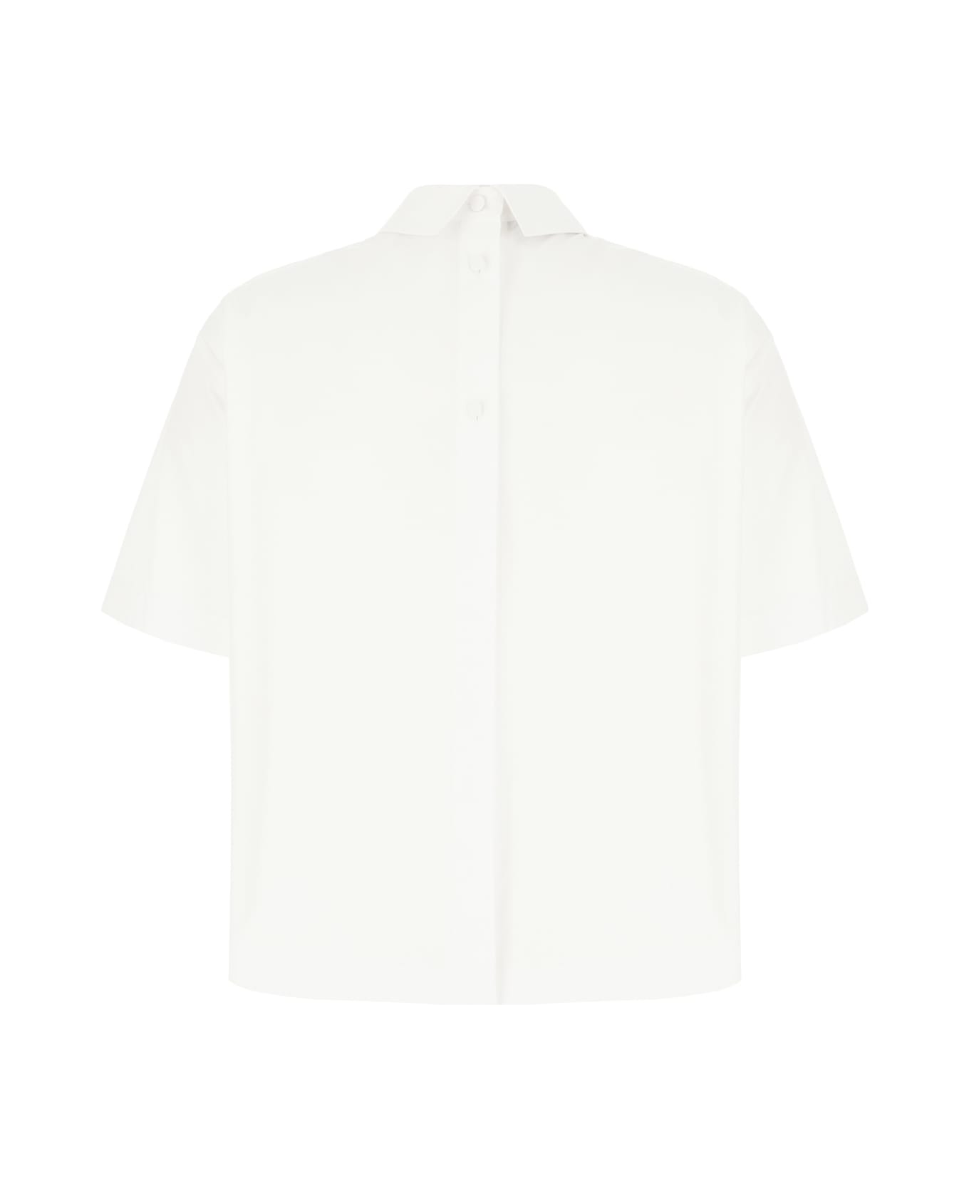 Gucci White Poplin Bluse - Bianco