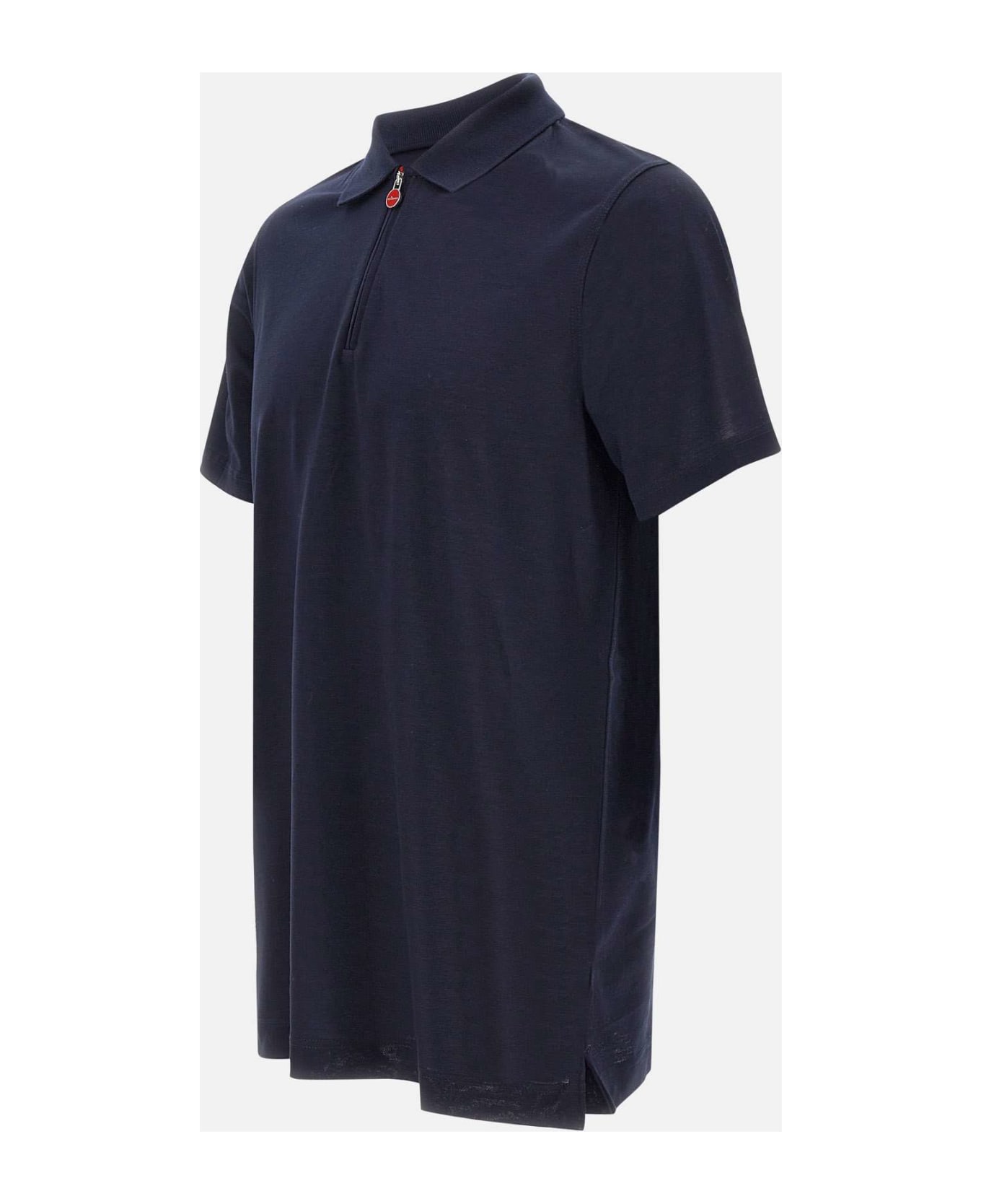 Kiton Cotton Polo Shirt - BLUE