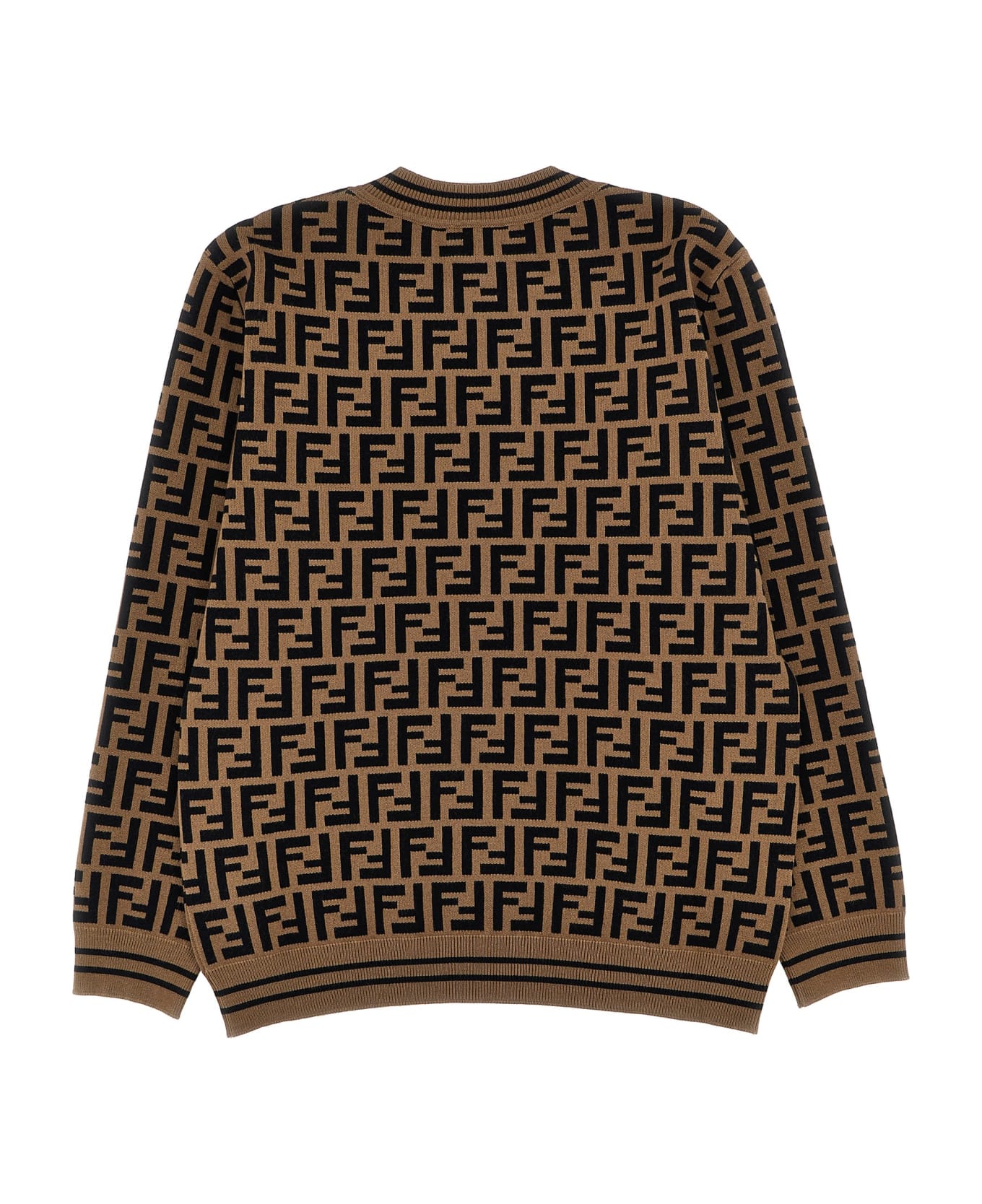 Fendi Logo Sweater - Marrone