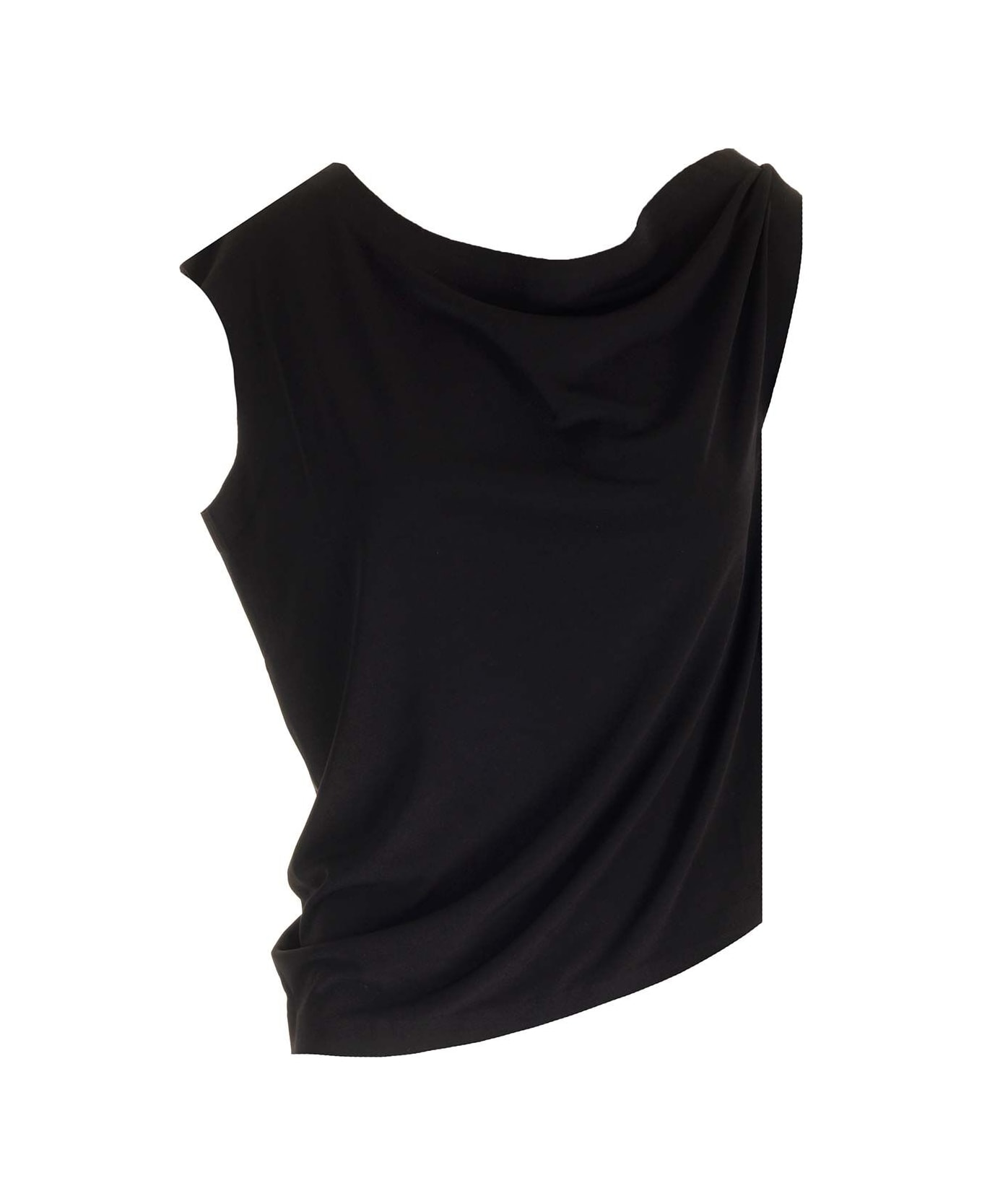 Norma Kamali Draped Top - Black