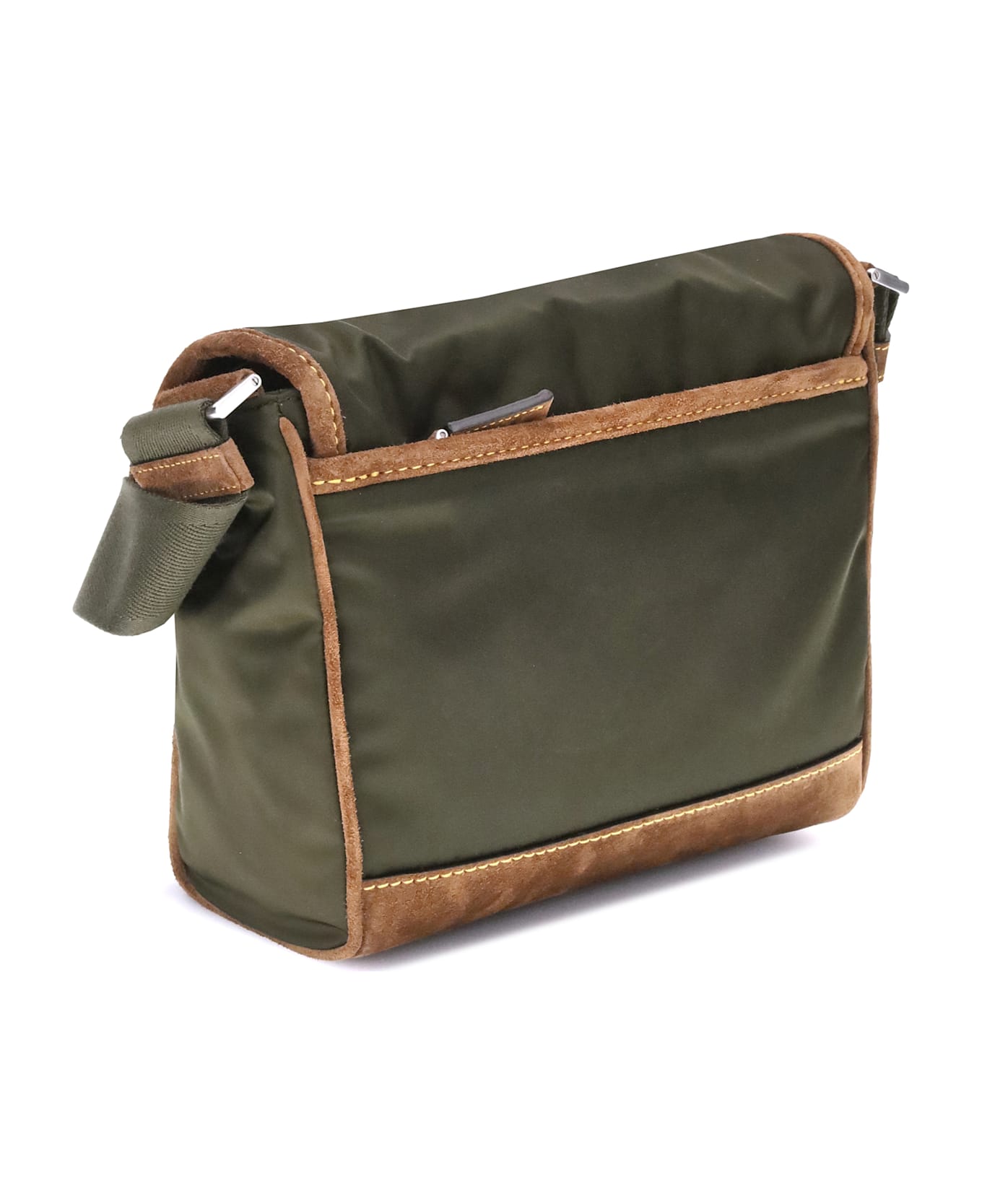 Prada Re-nylon And Leather Medium Shoulder Bag