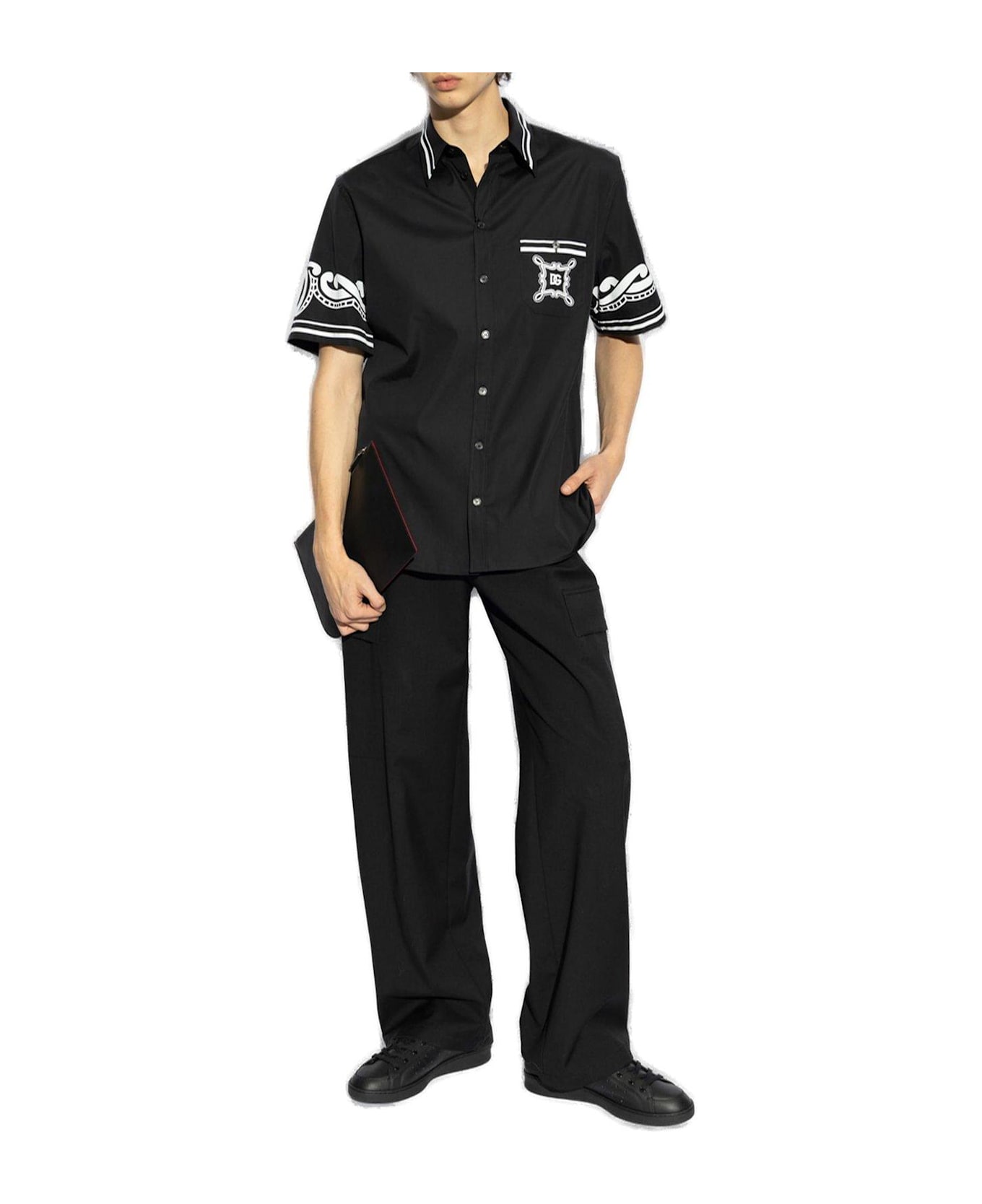 Dolce 
Gabbana Logo Printed Short-sleeved Shirt - Cravatteria f.celest