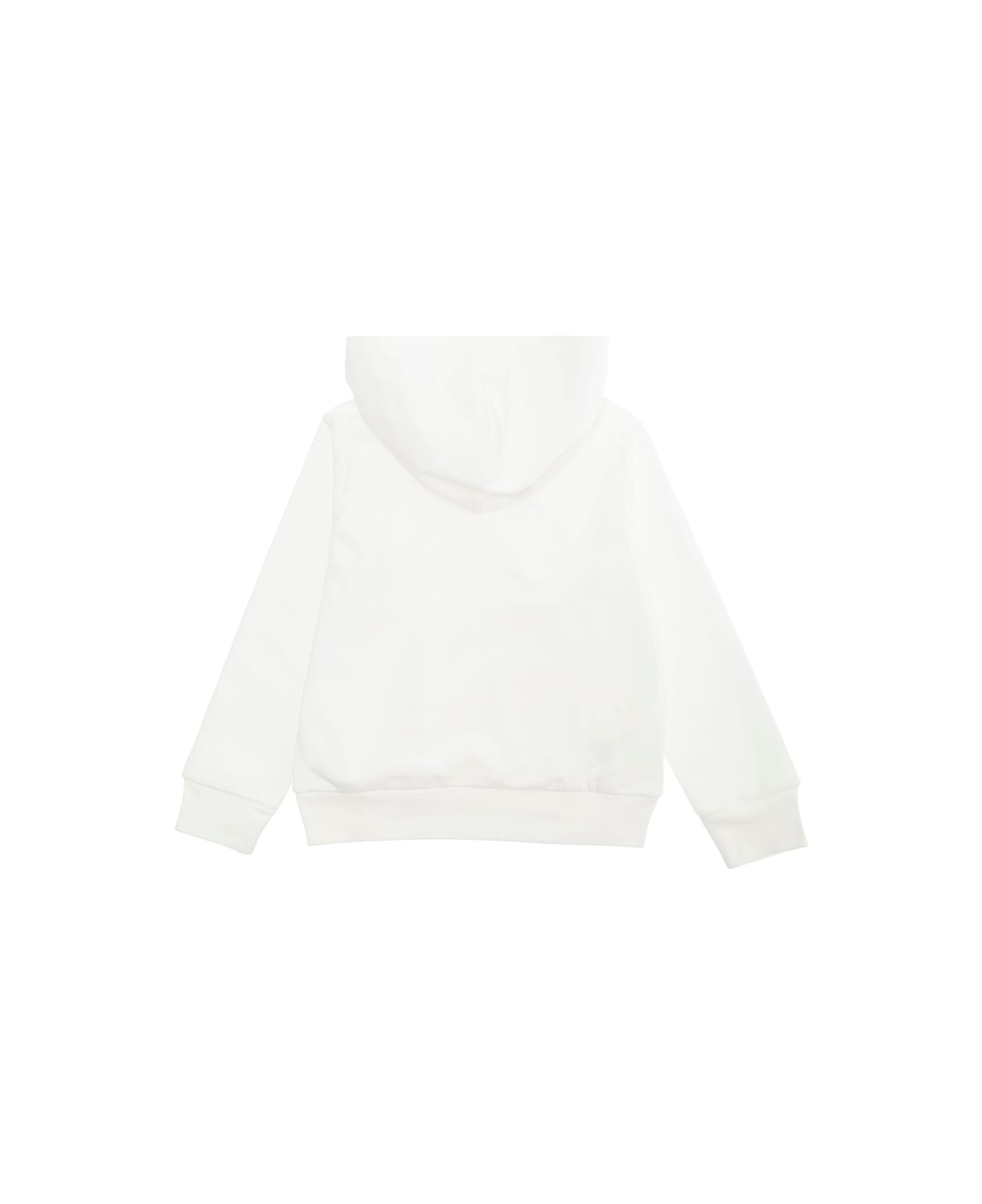 Marni White Hoodie With Logo Lettering On The Front In Cotton Boy - White