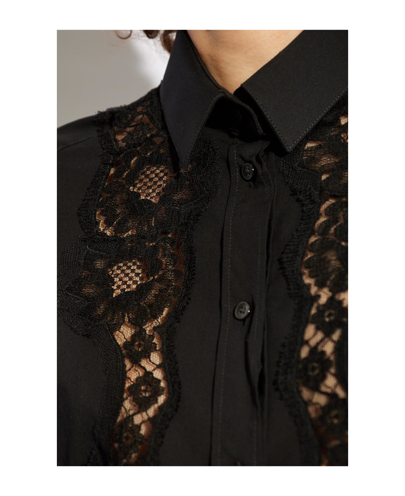 Dolce 
Gabbana Shirt With Lace - Black