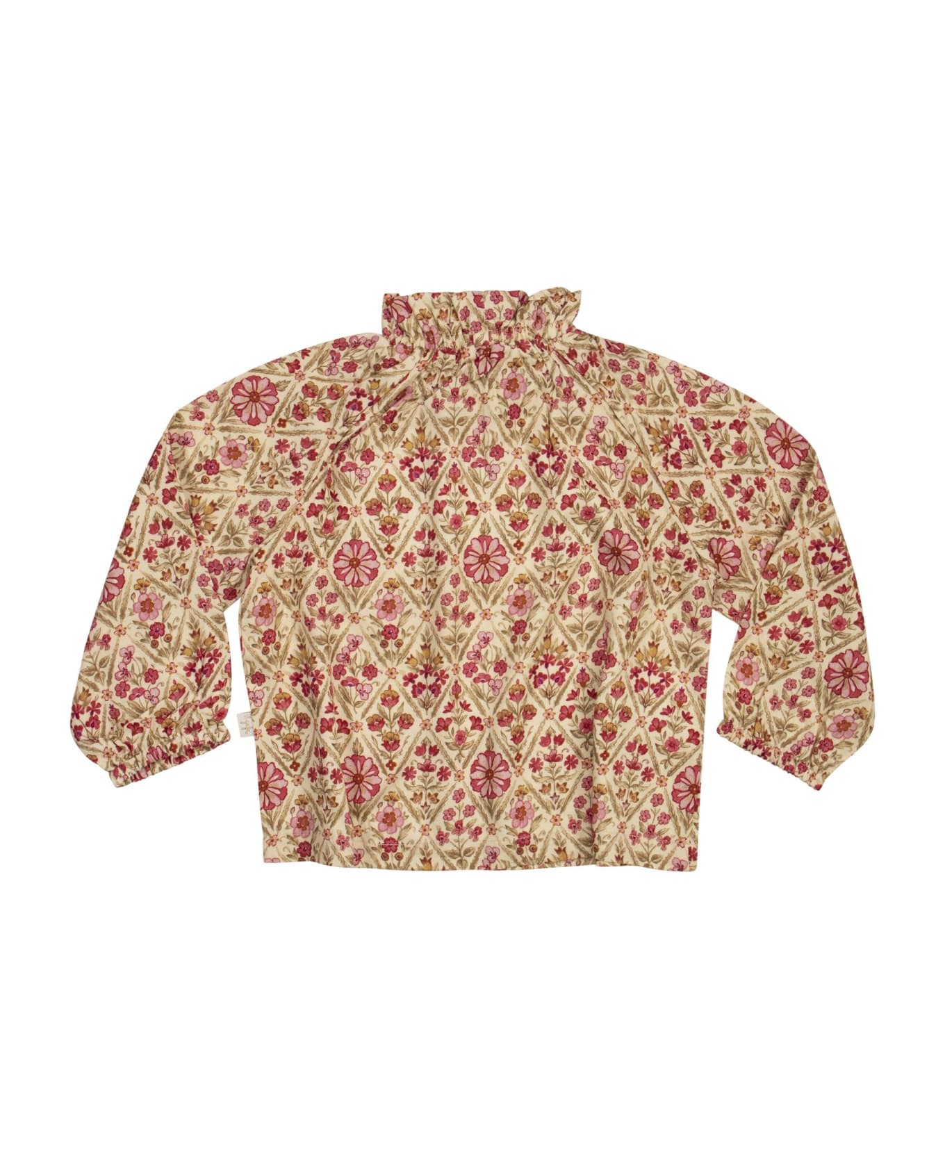 Il Gufo Long-sleeved, Patterned Shirt - Yellow シャツ