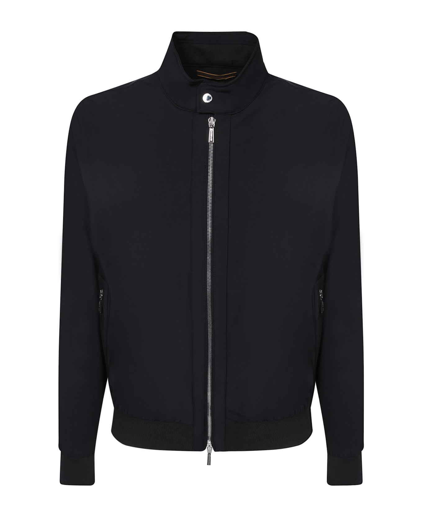 Moorer Midnight Blue Nylon Blend Albert Jacket - DARKBLU