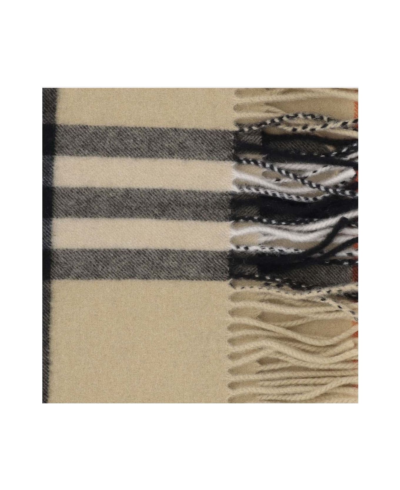 Burberry Cashmere Check Scarf - Sand