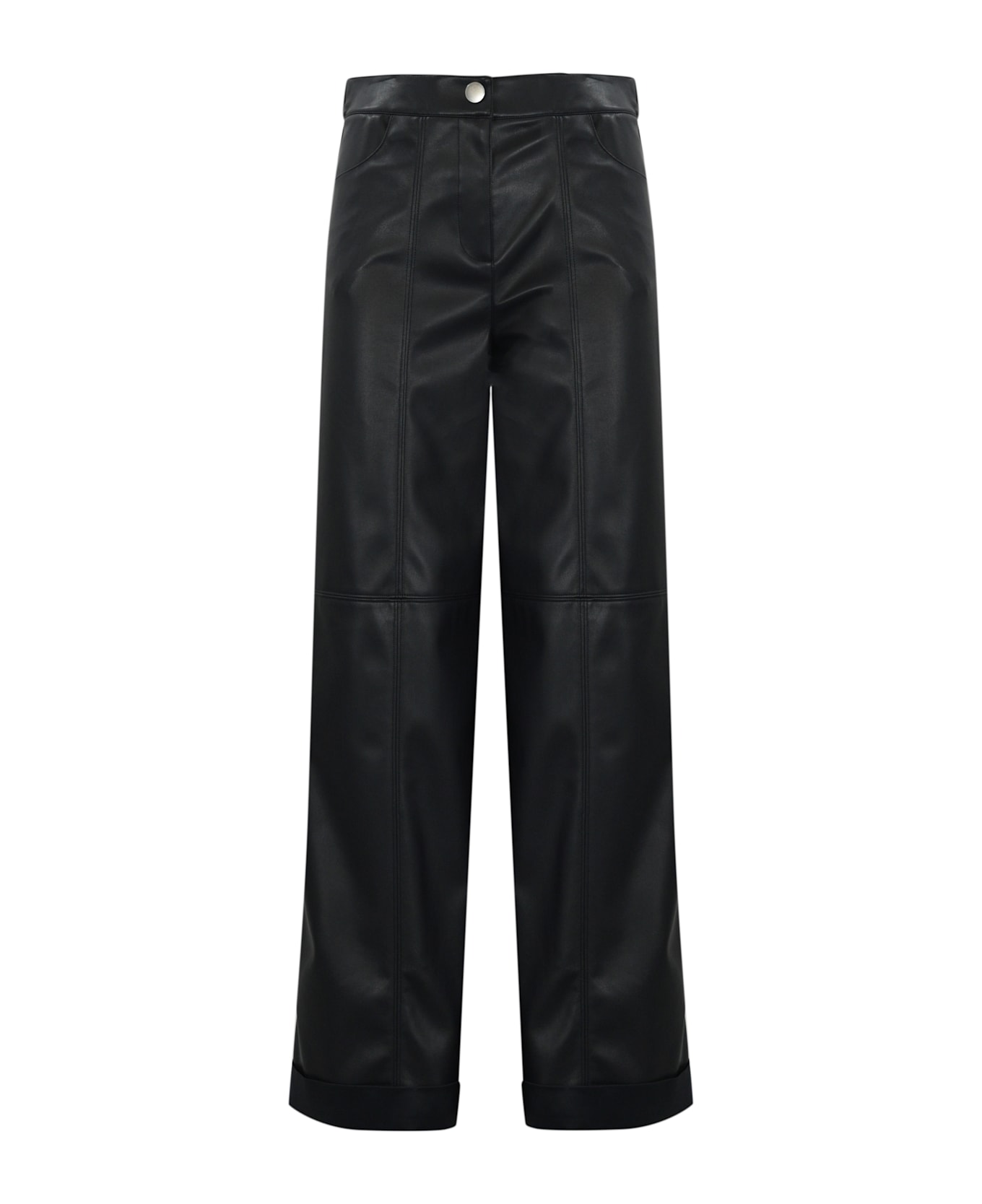 Max Mara Marina Nappa Effect Trousers - Blu