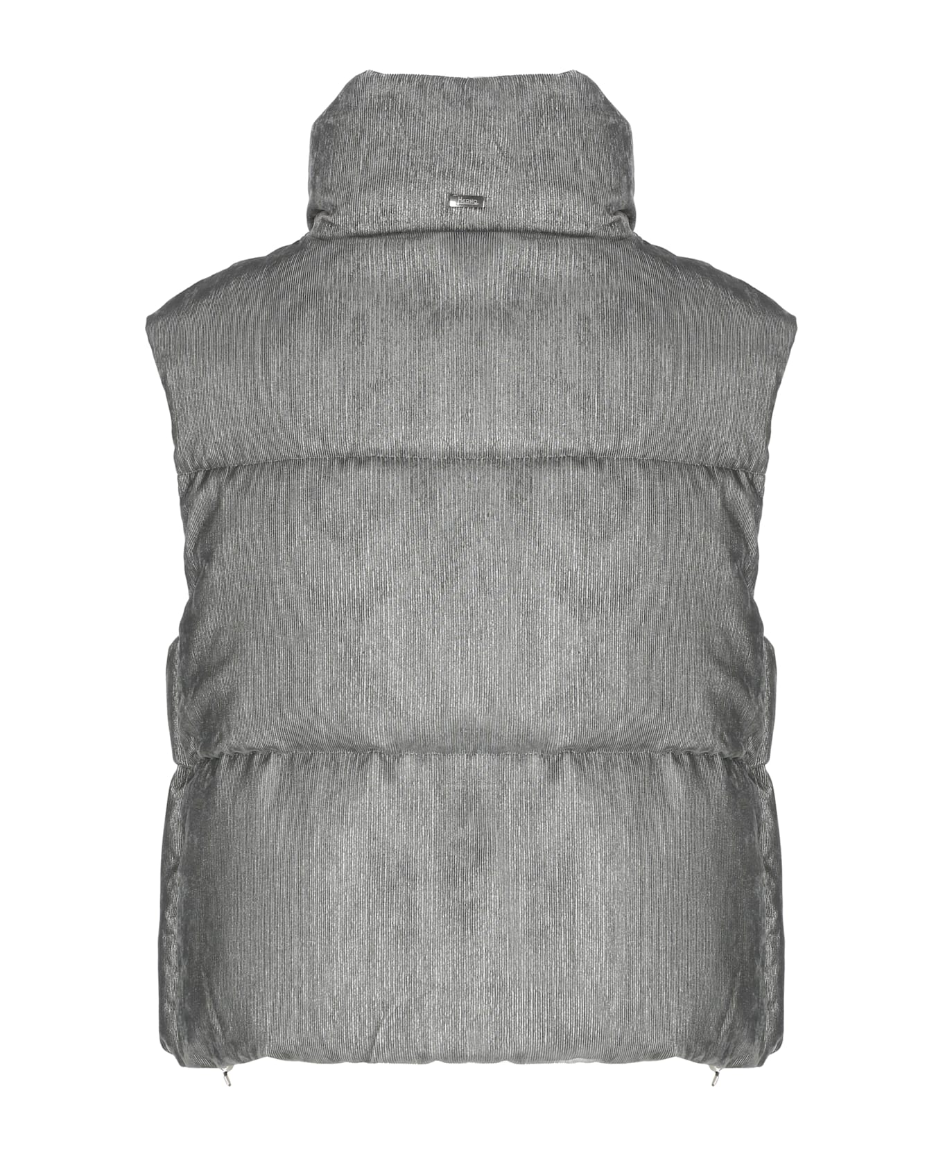 Herno Velvet Quilted Sleeveless Jacket - Grey