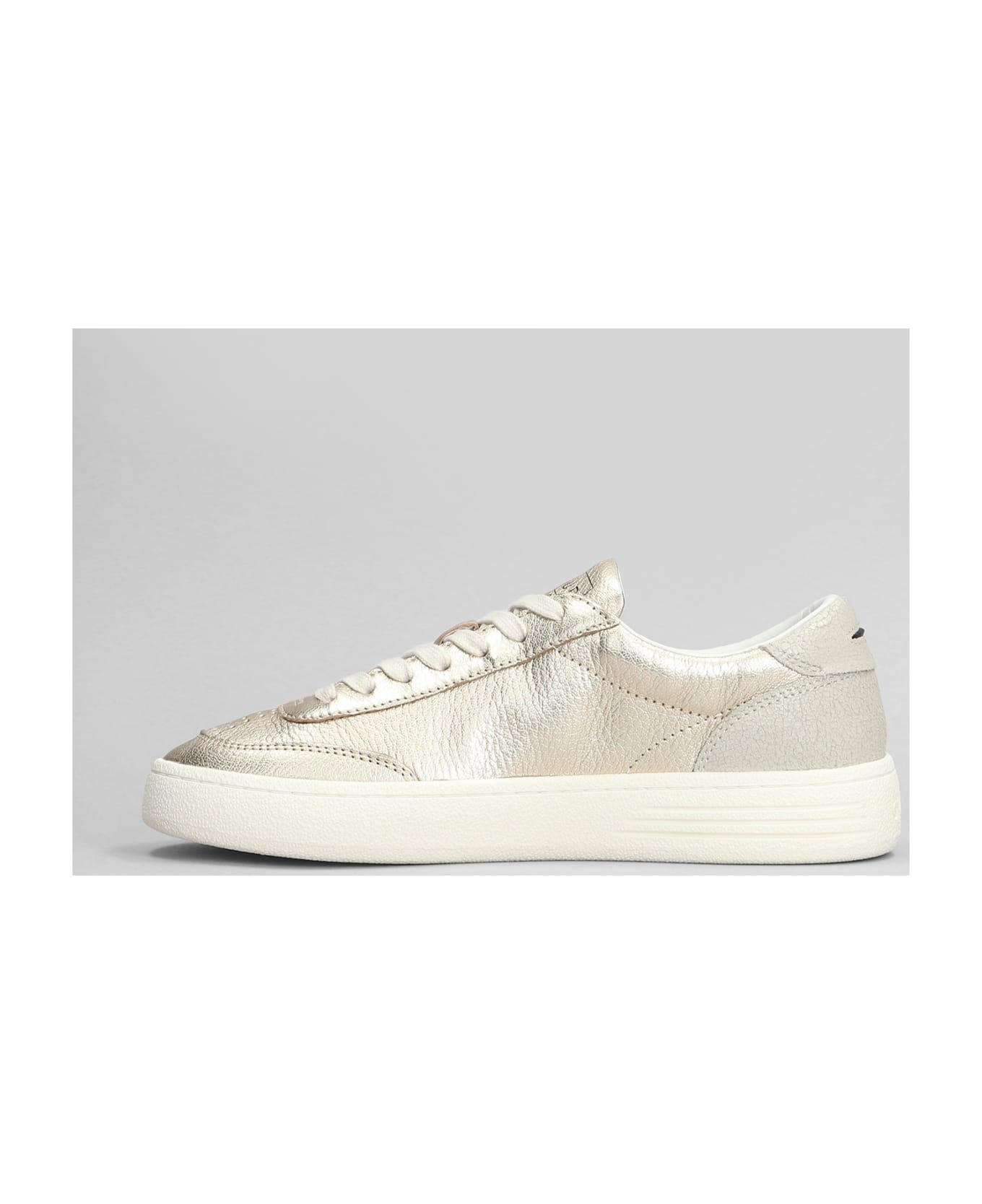 GHOUD Lindo Low Sneakers In Gold Leather - gold