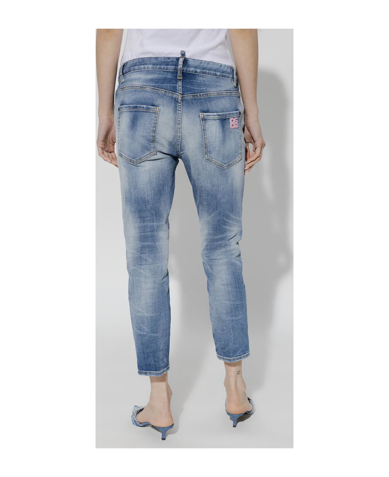 Dsquared2 'cool Girl Cropped' Jeans - Denim