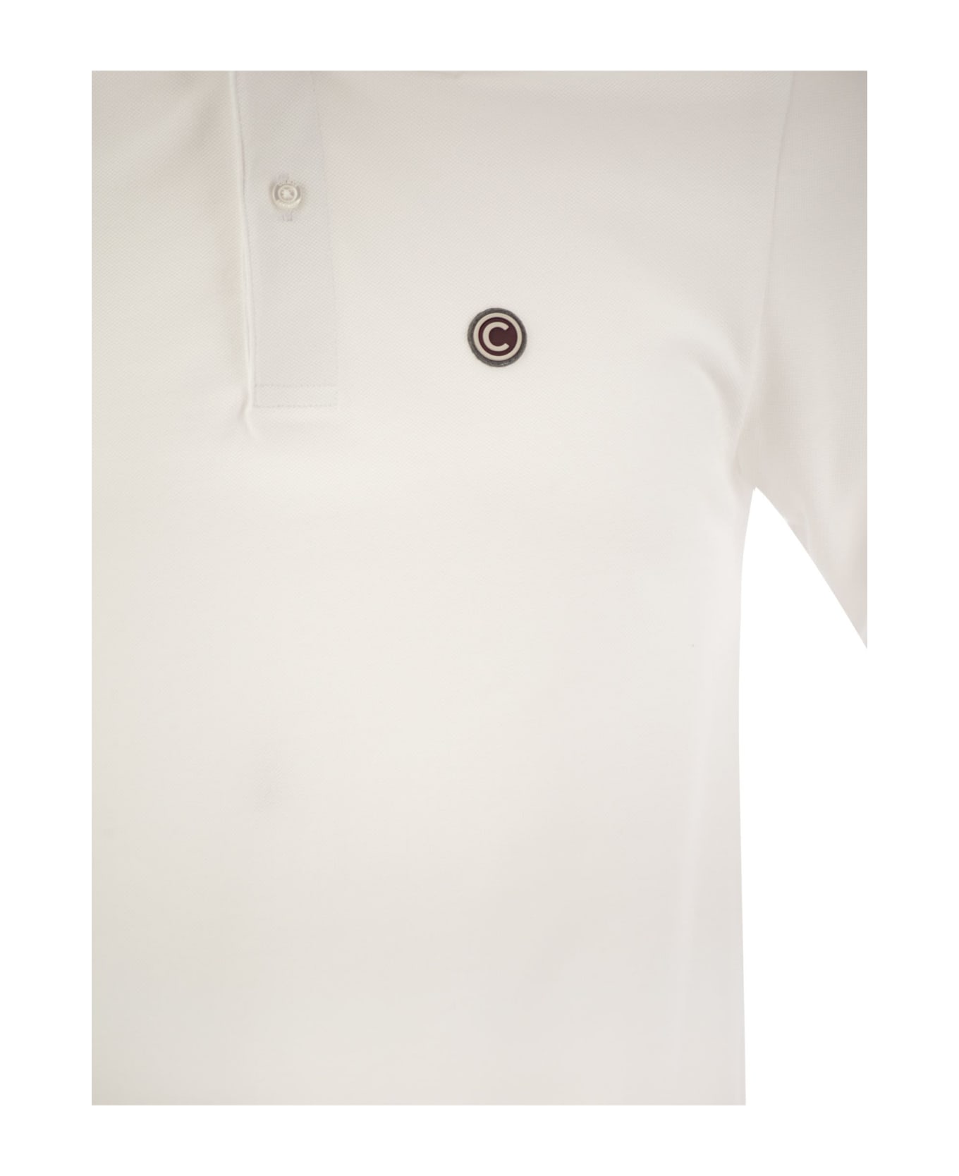 Colmar Pique Polo Shirt With Ribbed Edges - White ポロシャツ