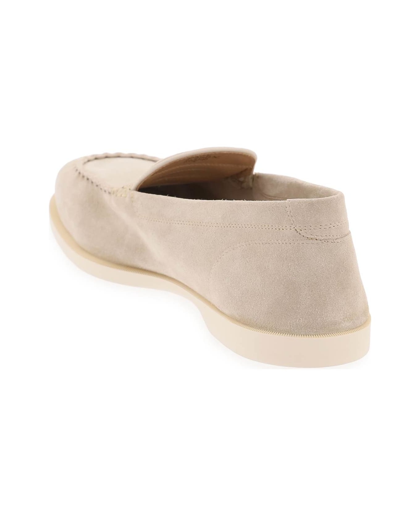 John Lobb Suede Leather Pace Loafers For - J Sand