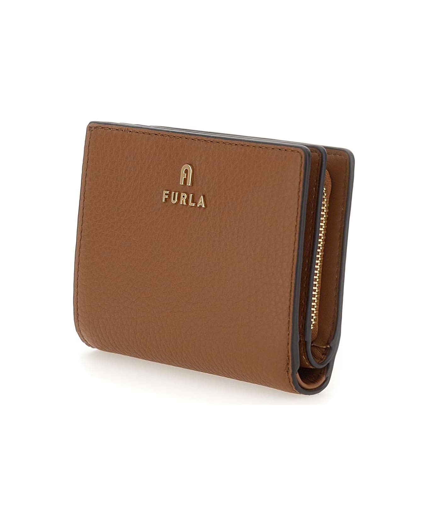 Furla 'camelia' Leather Wallet - BROWN