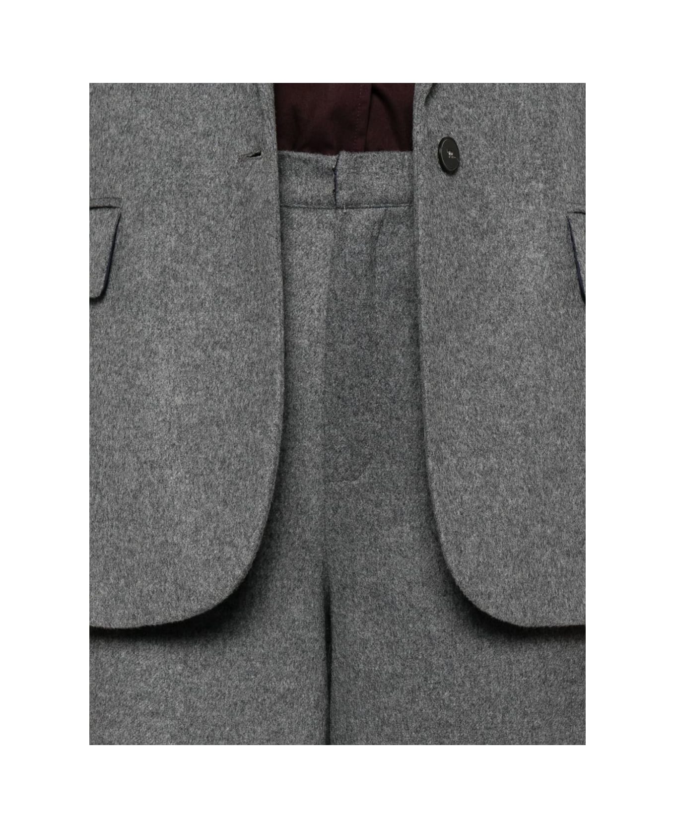 Forte_Forte Wool Trousers - Grey