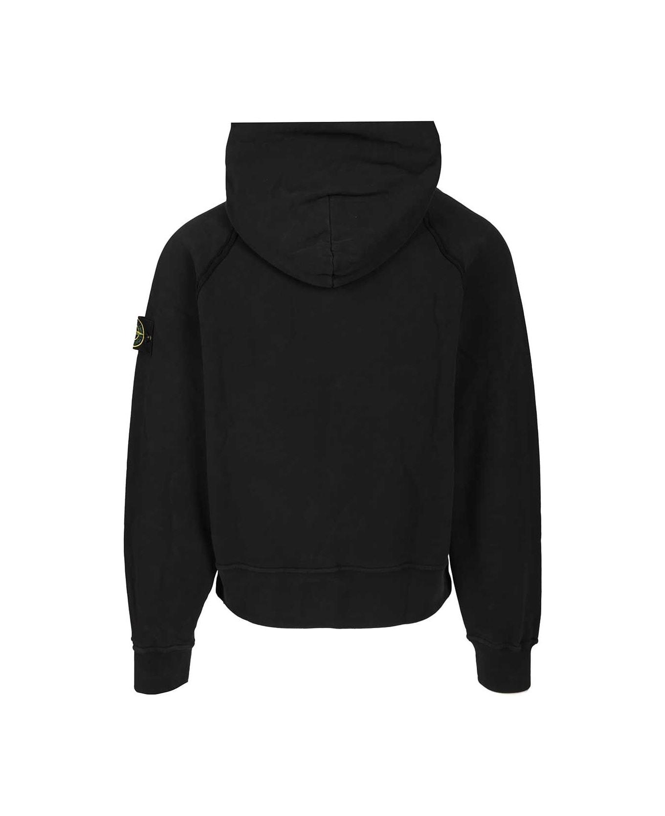 Stone Island Organic Cotton Hoodie - Black