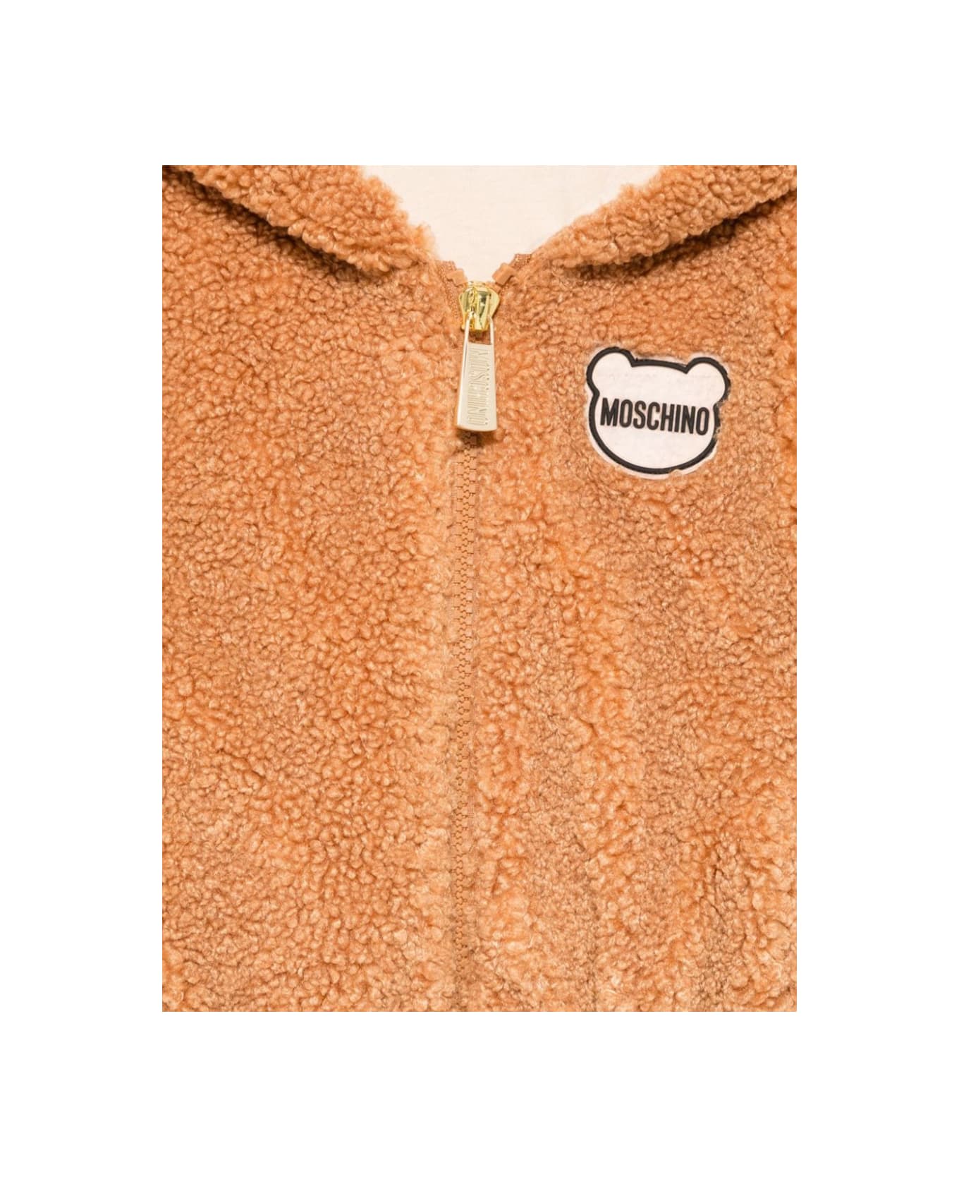 Moschino Hooded Jacket - BROWN