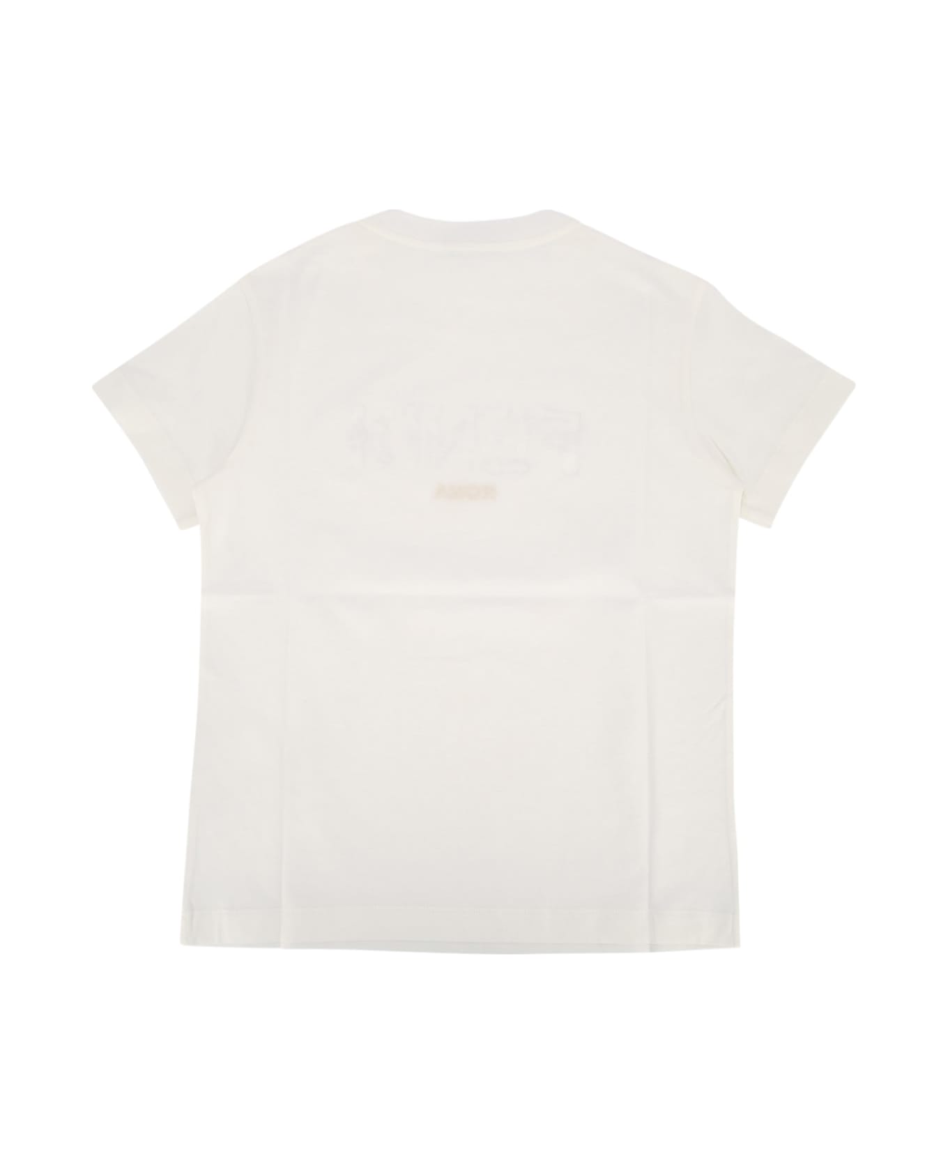 Fendi T-shirt Jersey Tinto - GESSO