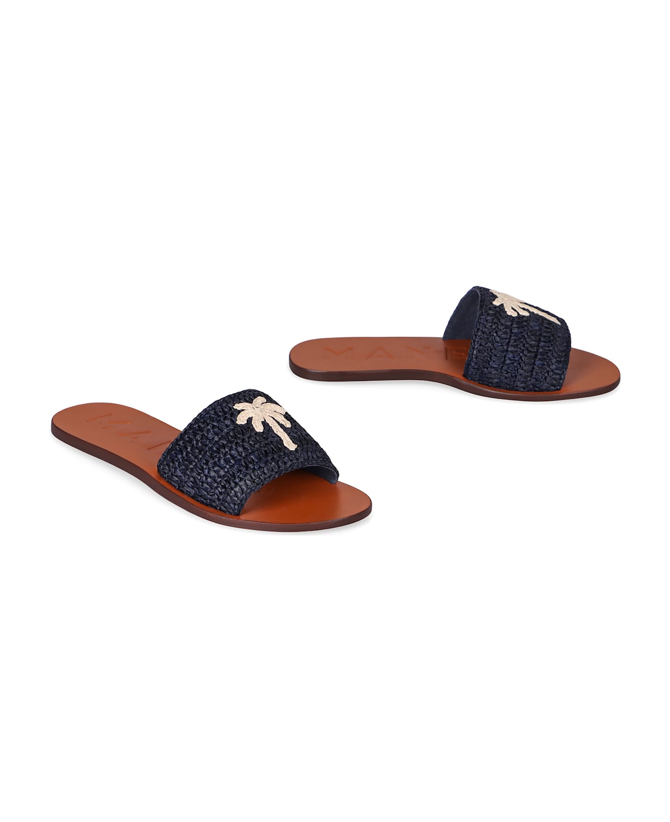 Manebi Flat Sandals - blue