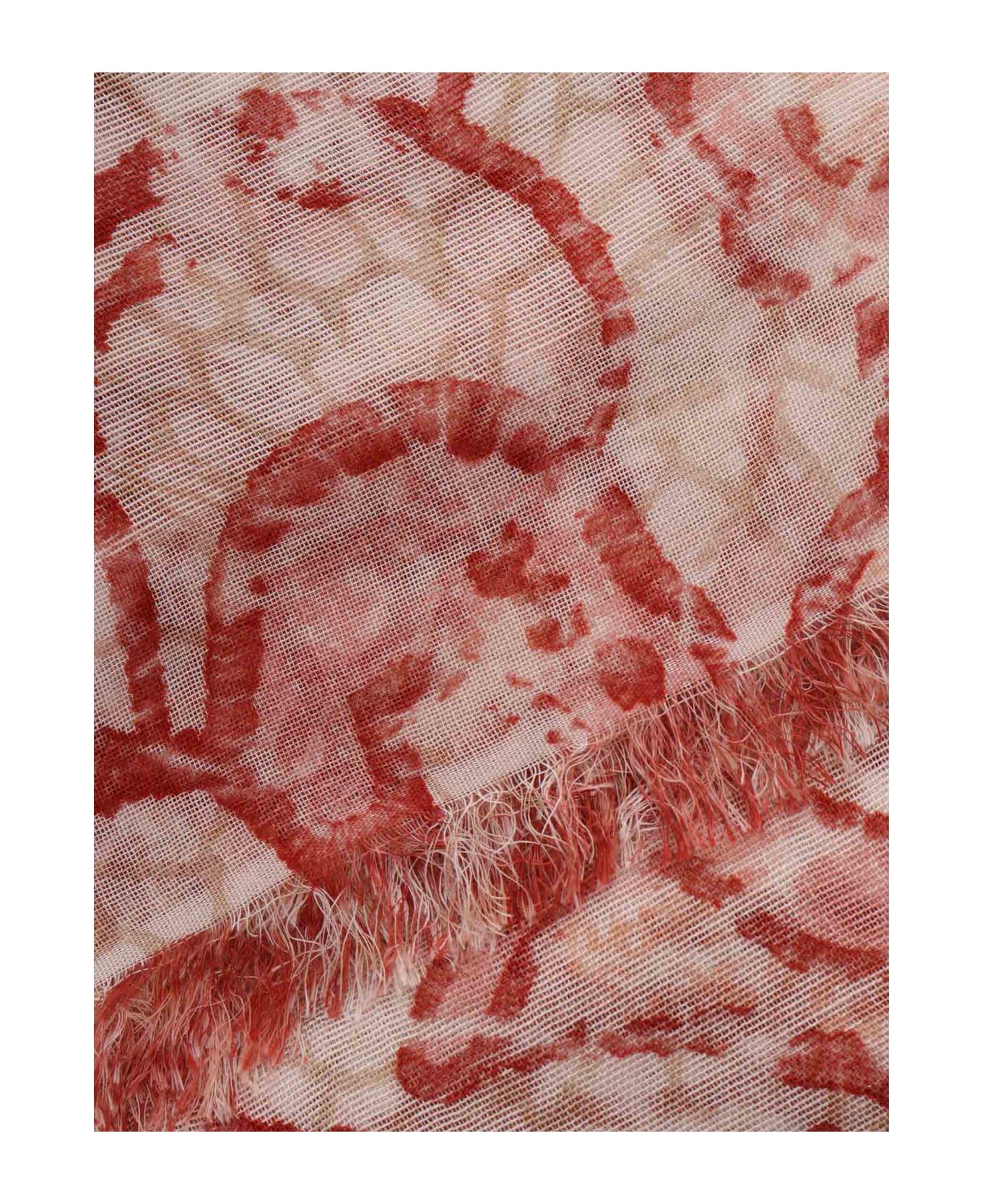 Faliero Sarti Scarf With Red Pattern - RED