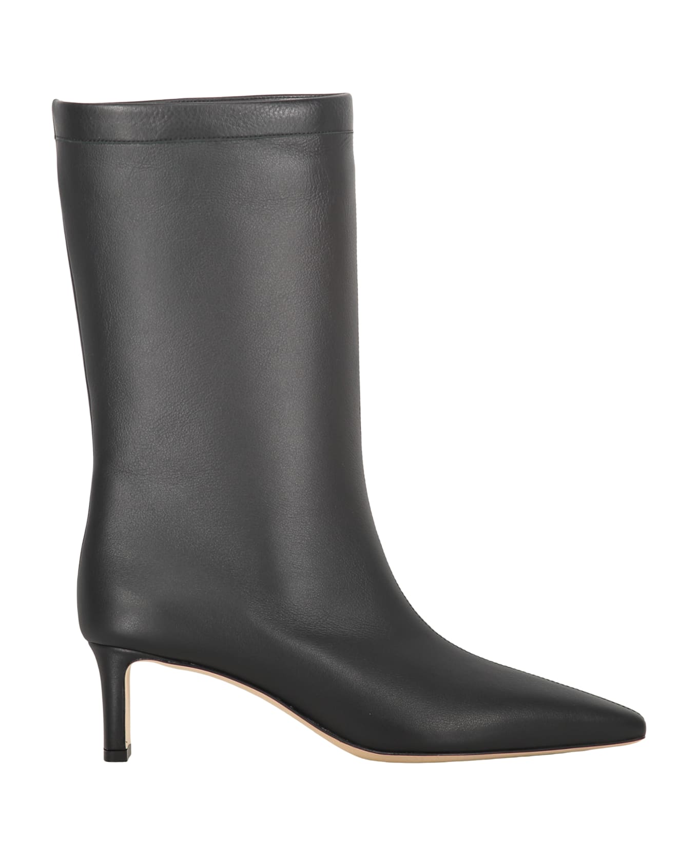 Fabiana Filippi Leather Ankle Boots - black