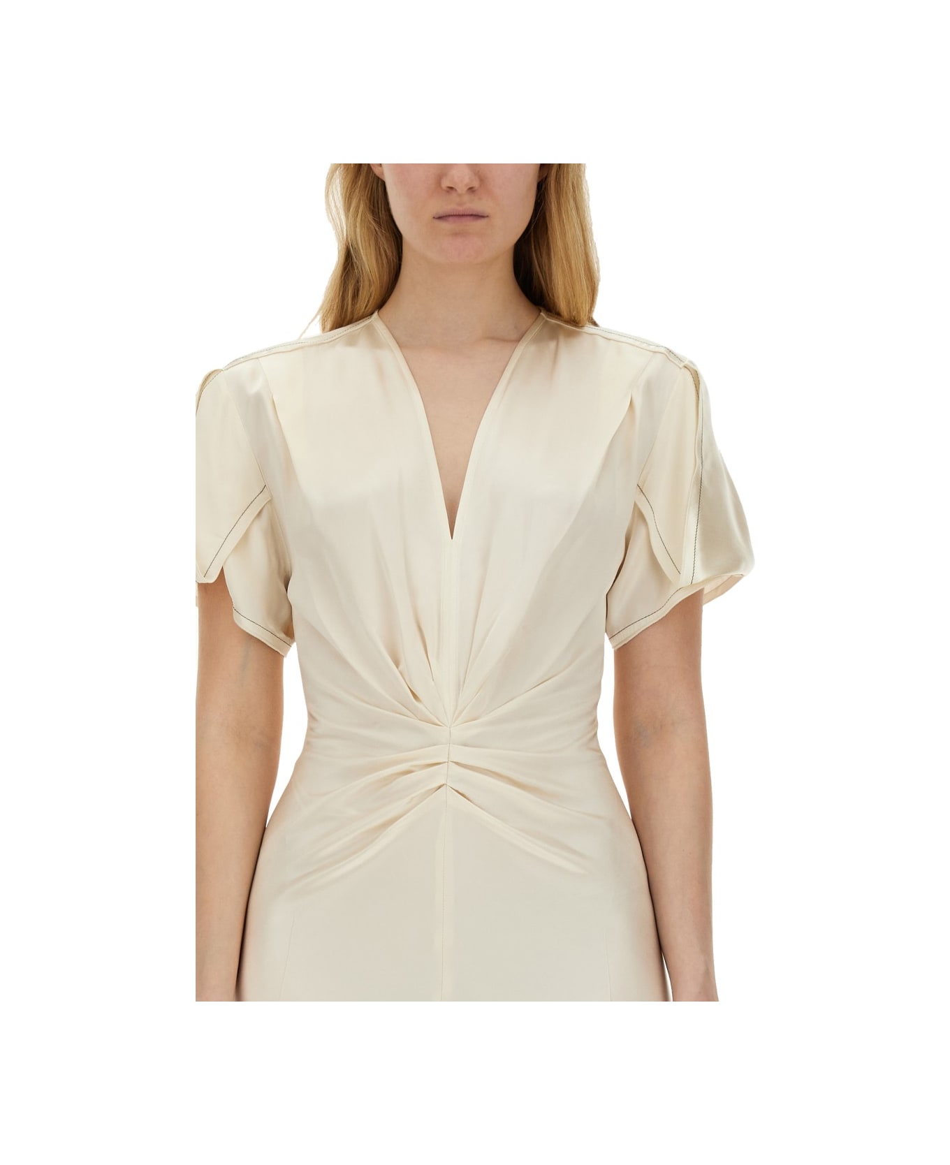 Victoria Beckham Midi Dress - White ワンピース＆ドレス