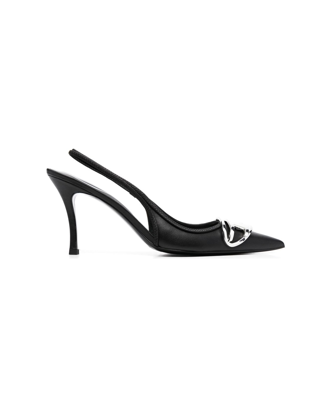 Diesel Venus Leather Pumps - Black