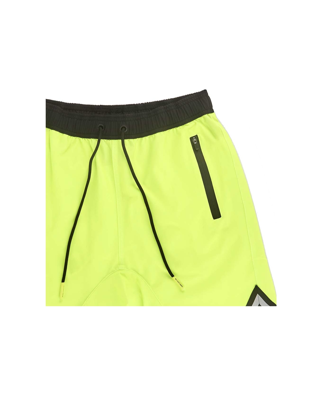 MC2 Saint Barth Fluo Yellow Swim Shorts Surf Style - YELLOW